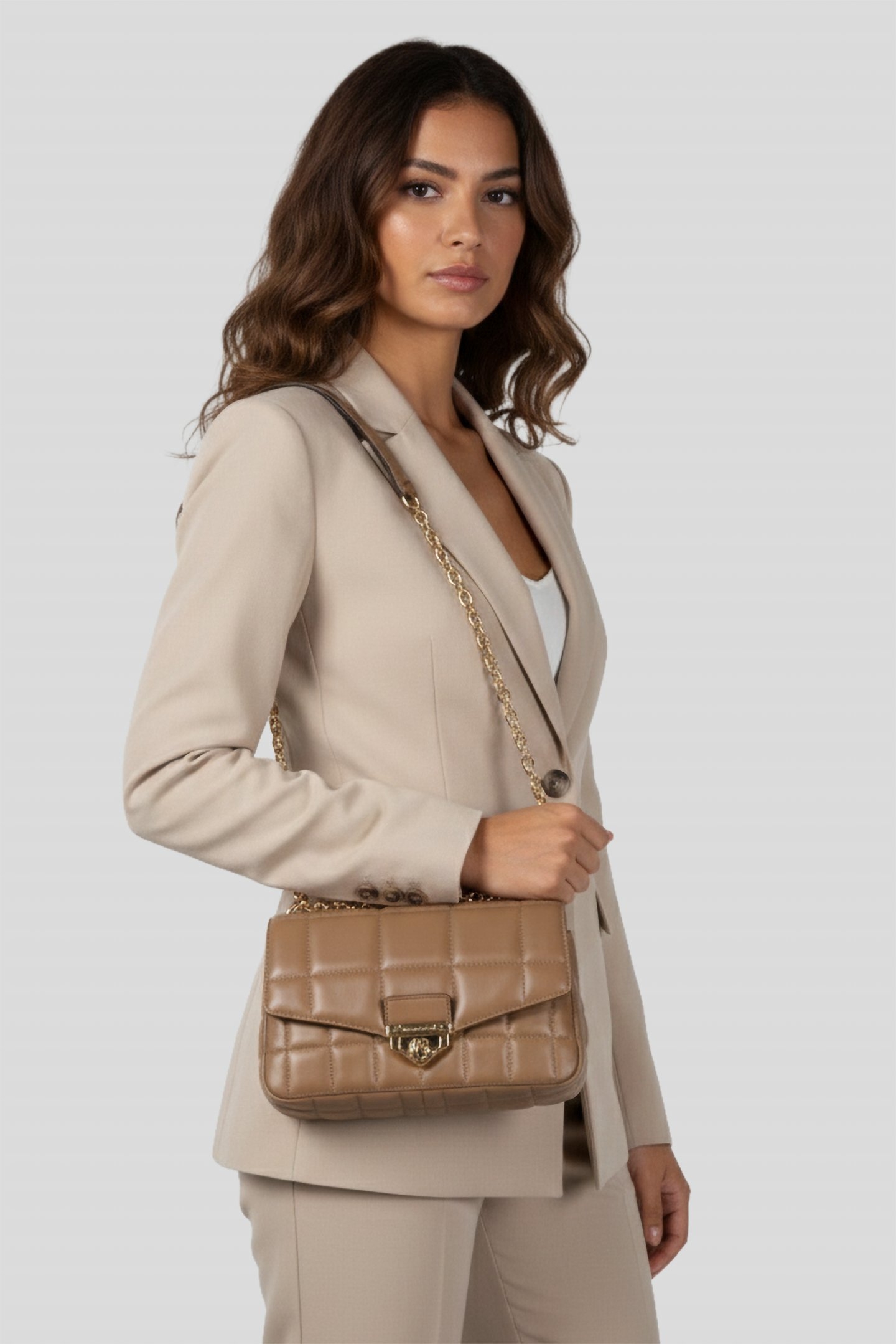 LARGE CHAIN SHOULDER BAG HUSK 1