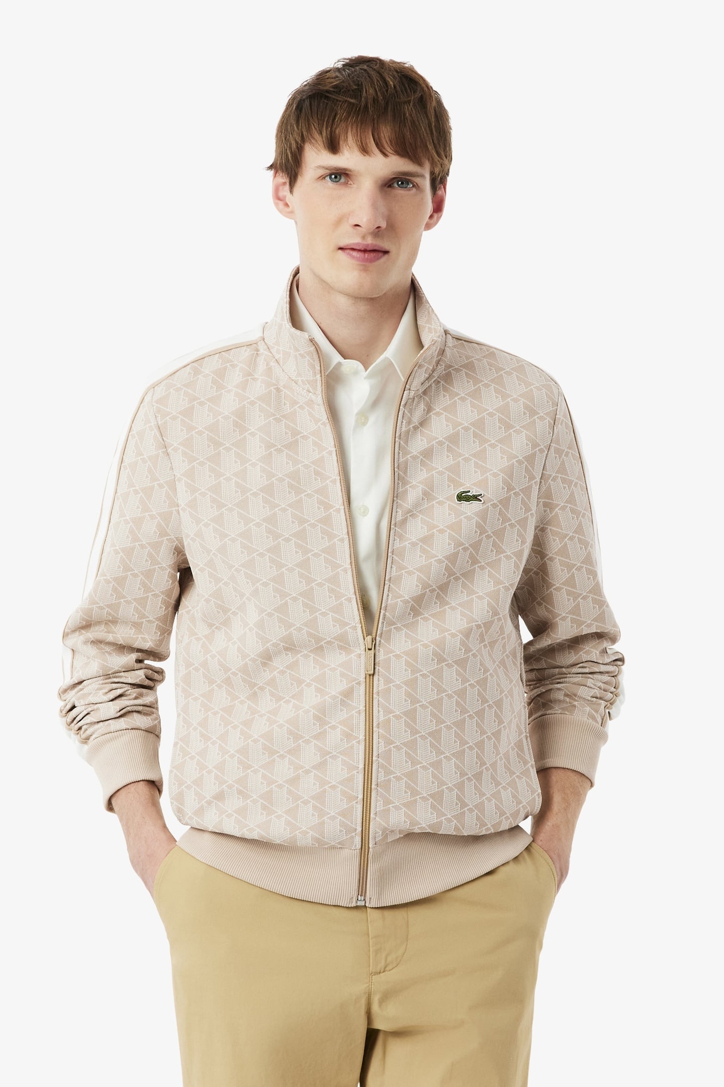 PARIS ZIP-UP JACQUARD TRACK JACKET BLACK/GRAPHITE 4