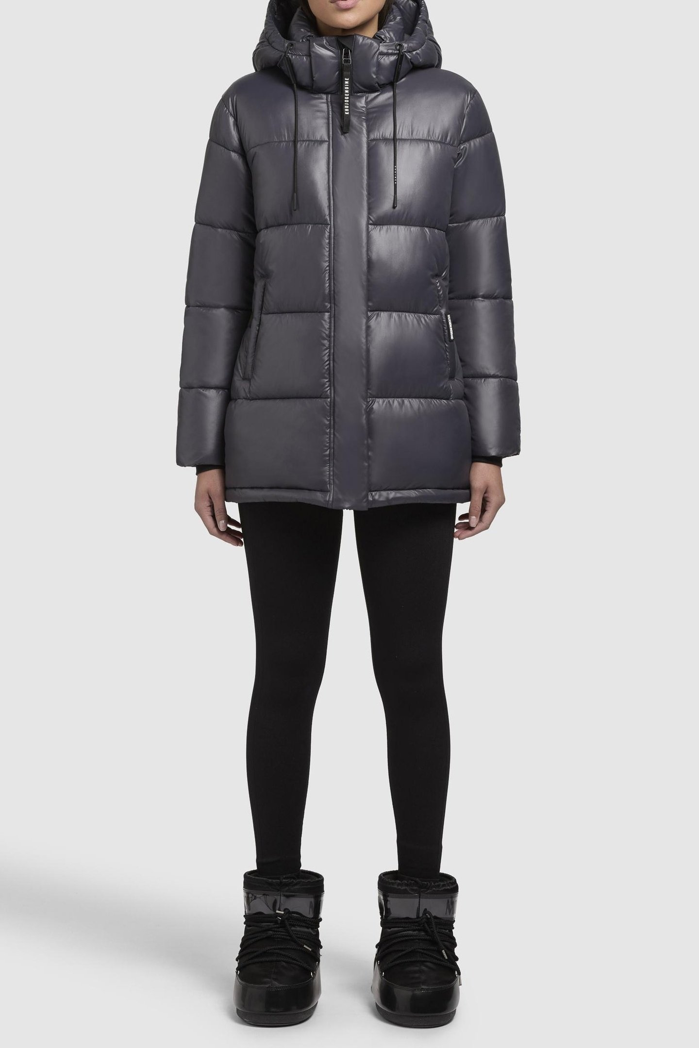 WORD3 SATIN JACKET DARK CLOUD BLUE 3