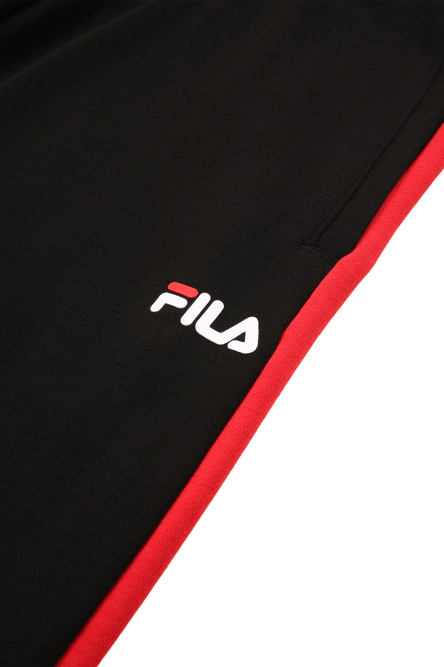 SAUSALITO SWEAT PANTS WITH BLOCK STRIPES BLACK-TRUE RED-GULL 3