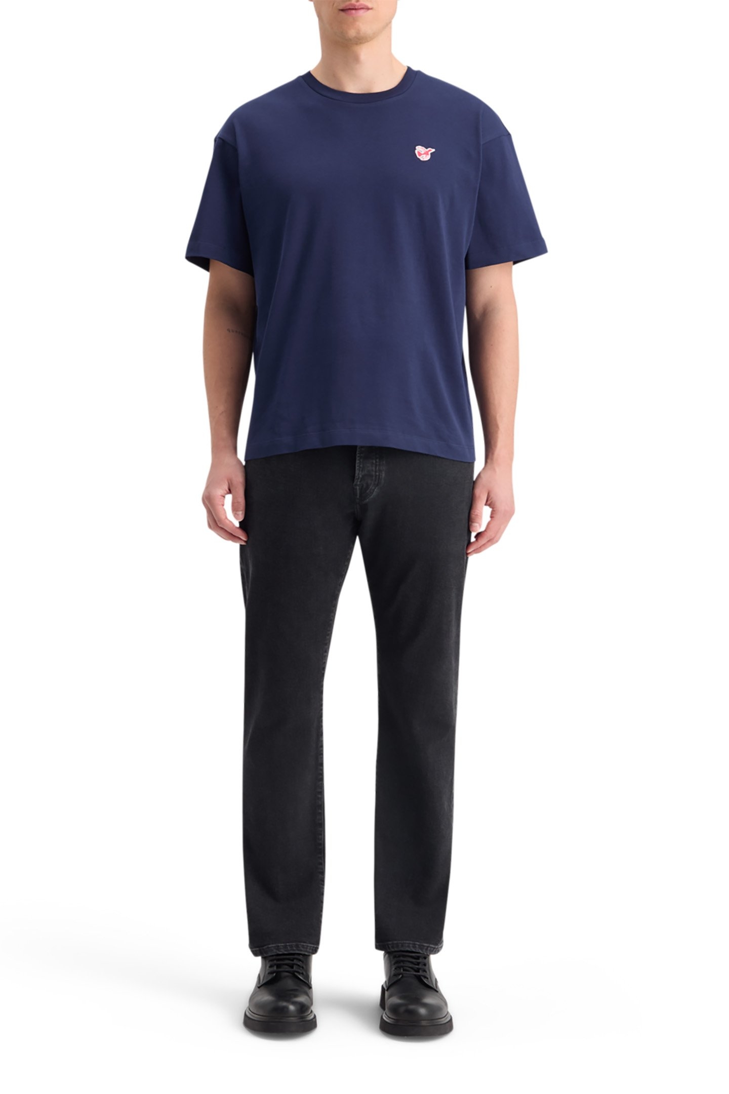 CORE - THE FREE SPIRIT PEACE BIRD T-SHIRT NAVY 5