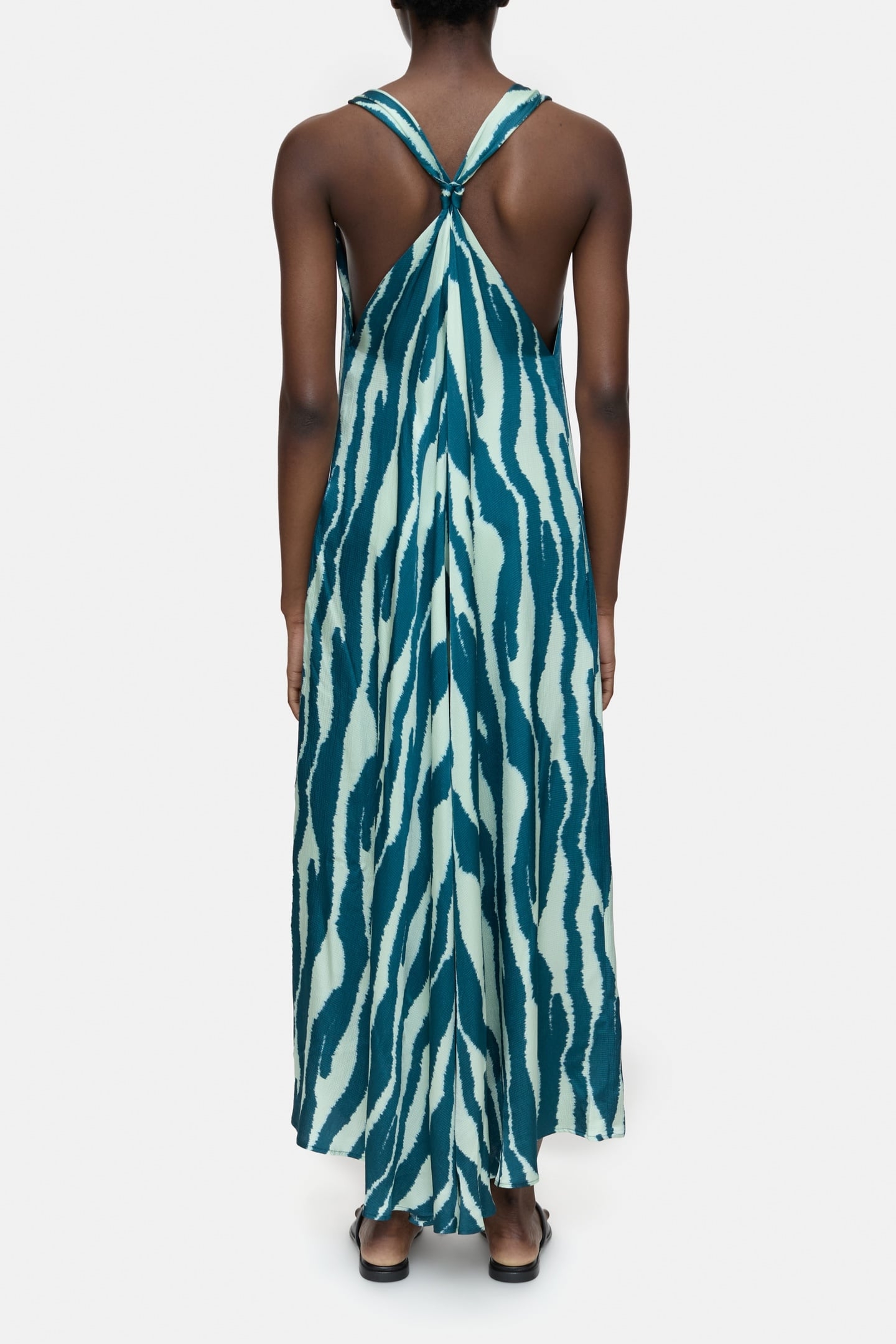 MAXI DRESS KNOTTED STRAPS DRESSES MIDNIGHT LAKE 2