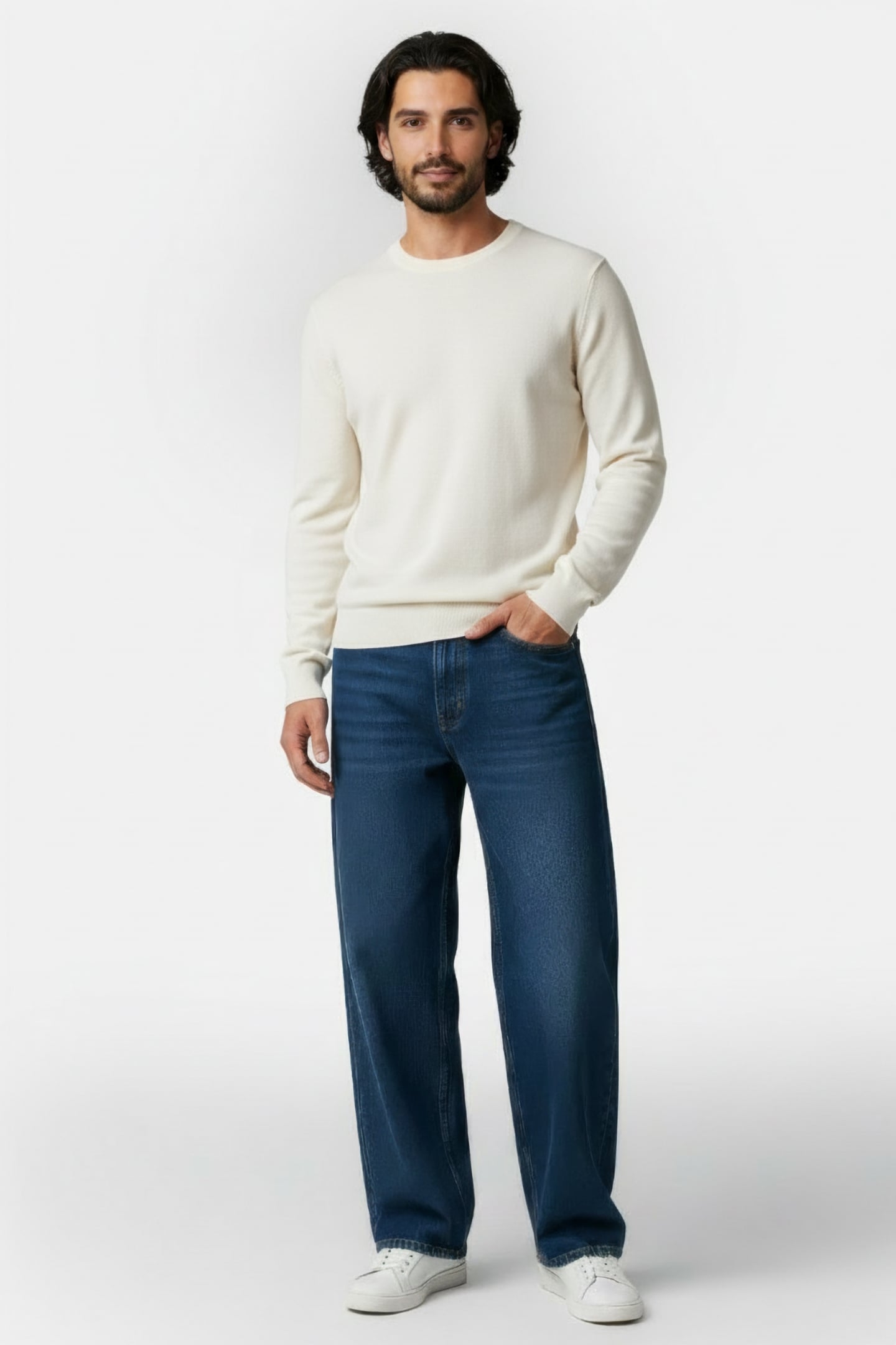 S.OLIVER-QS PULLOVER OFFWHITE 1