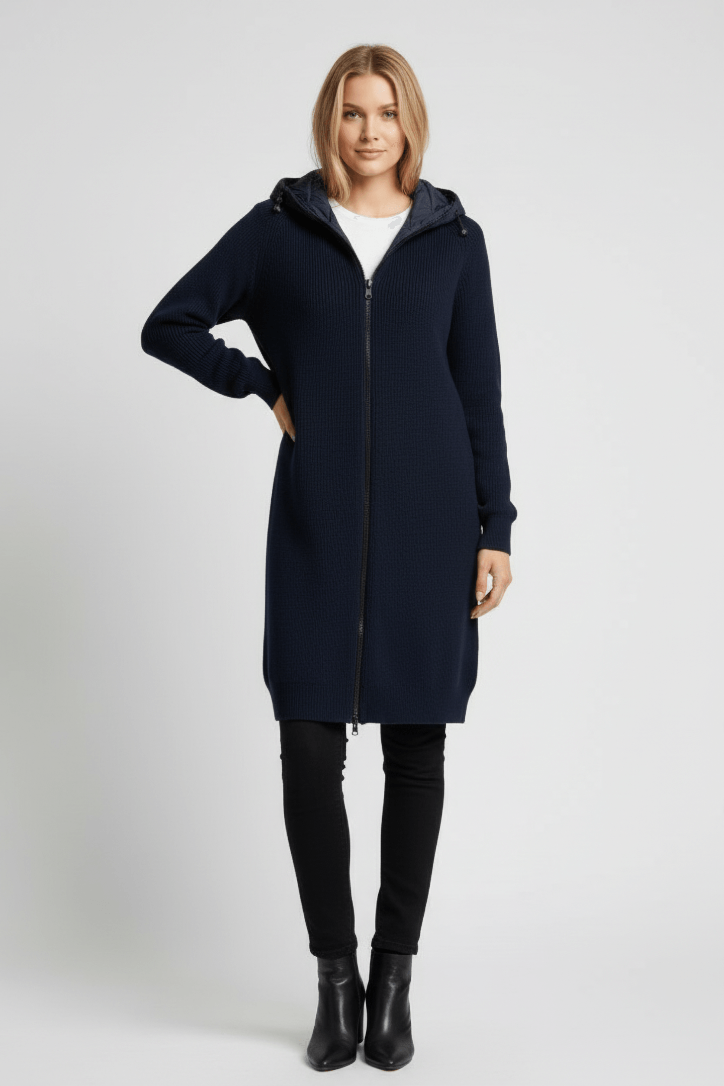 SALTALF HOODIE DRESS MIDNIGHT NAVY 4