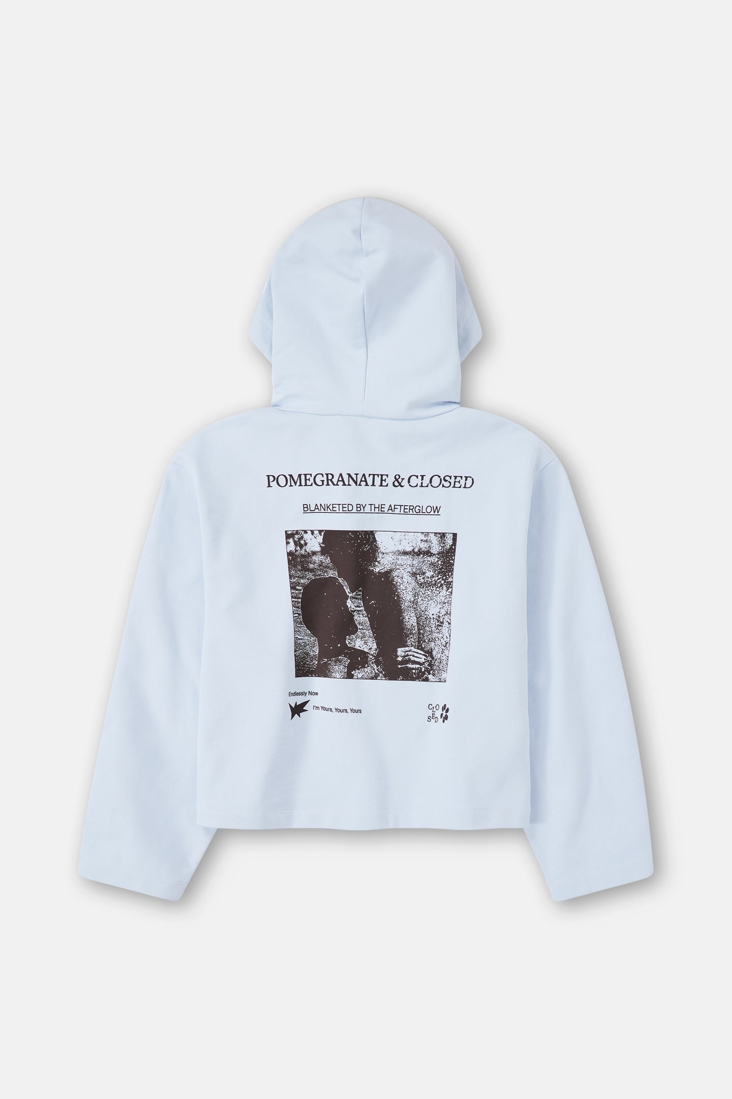 CROPPED HOODIE T-SHIRTS SOFT BLUE 6