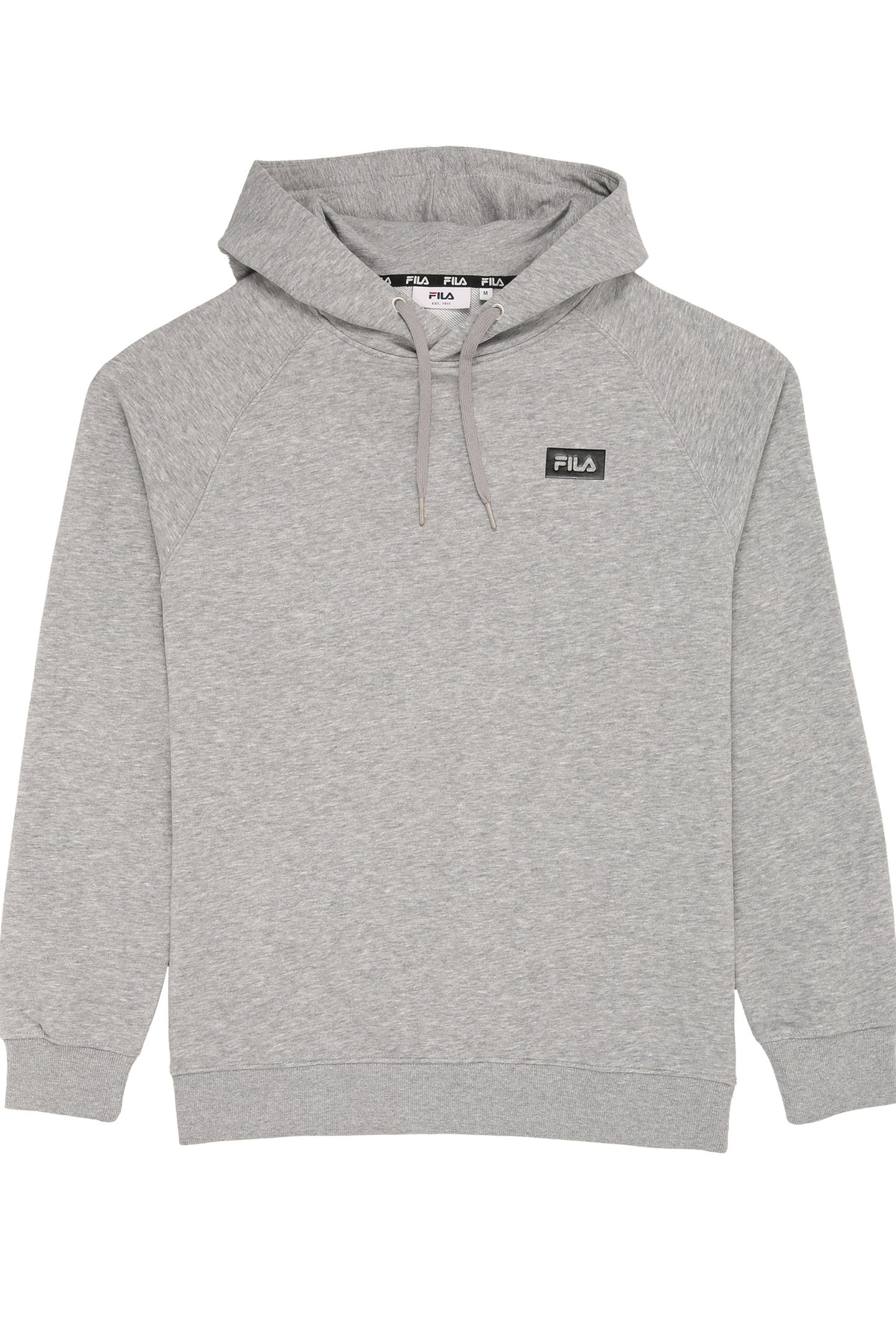ZEDDAM LOGO HOODIE MEDIUM GREY MELANGE 1