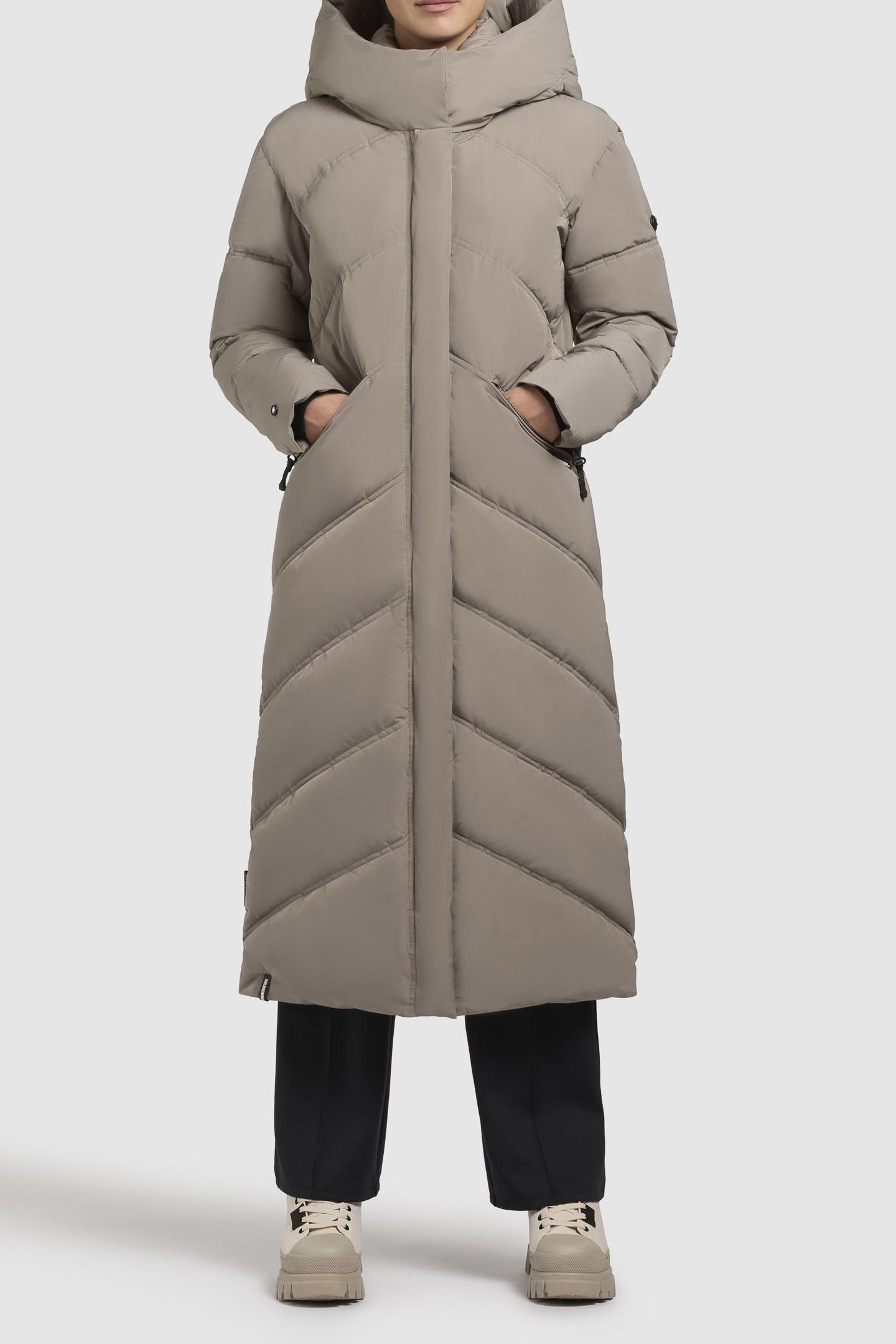 LINNA2 COAT GREIGE 1