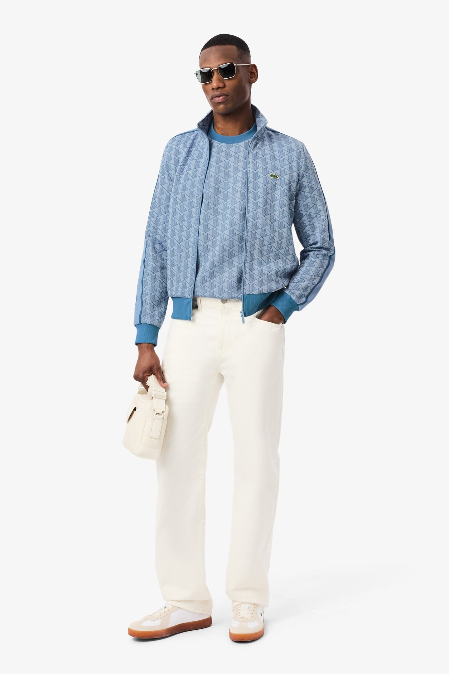 PARIS ZIP-UP JACQUARD TRACK JACKET BLACK/GRAPHITE 1