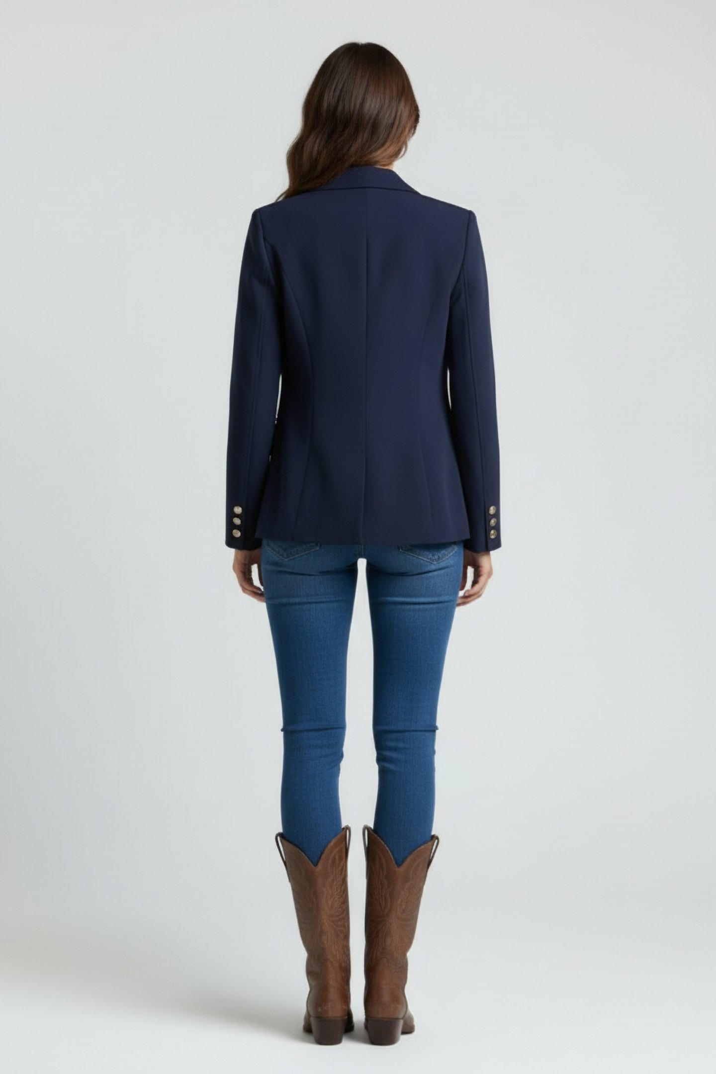 GUESS ECO ANDREE SINGLE BREAST BLACKENED BLUE 2