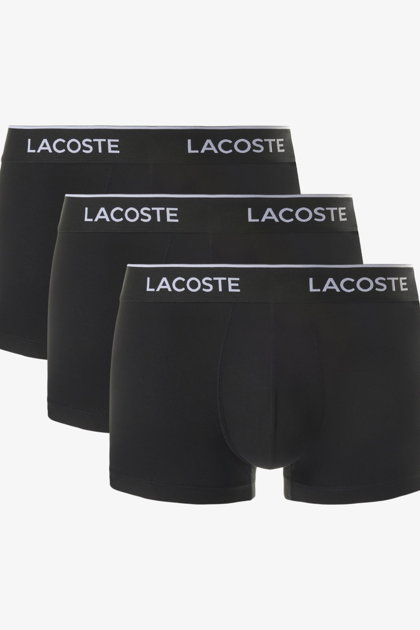 3-PACK STRETCH COTTON TRUNKS BLACK 1