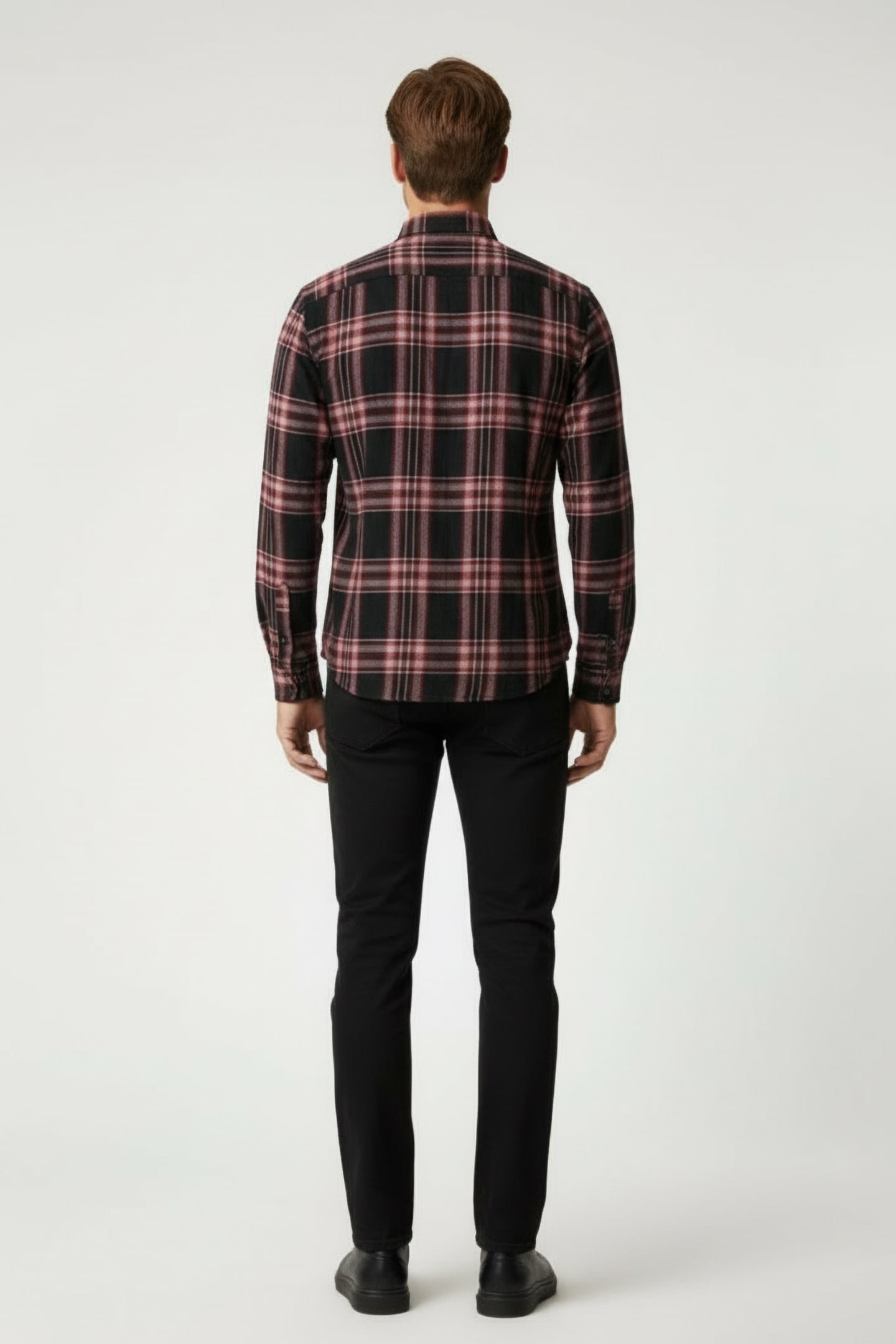 ROSS SLIM FIT LS SPORT SHIRT AUBURN 2