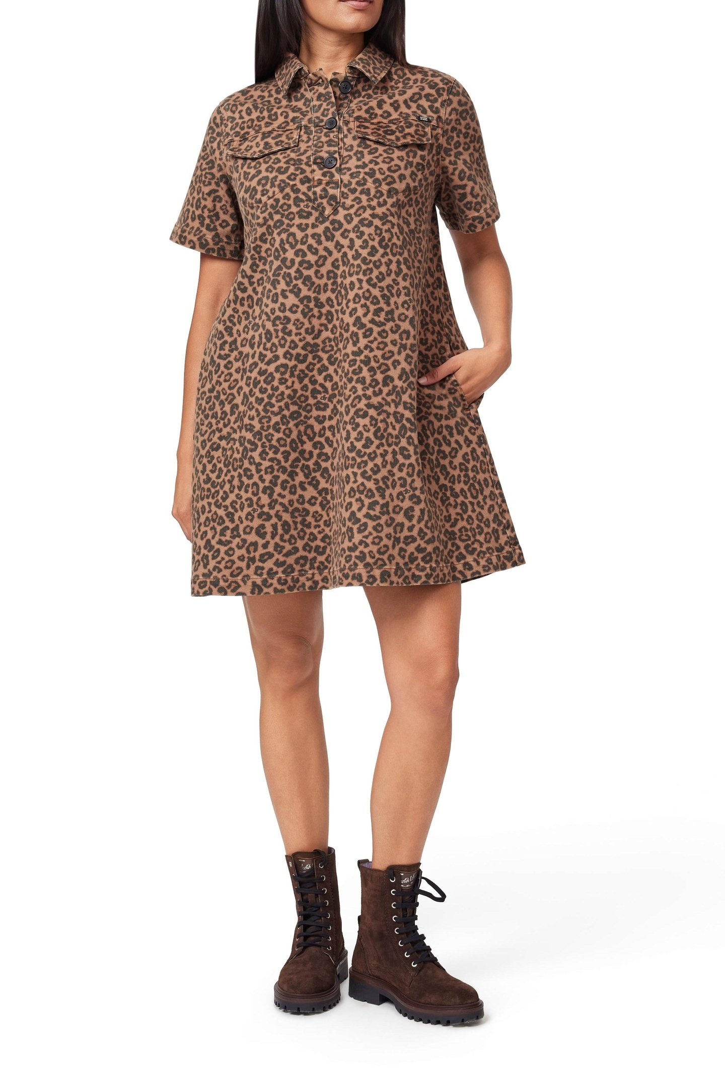 A-LINE DRESS LEOPARD PRINT 1