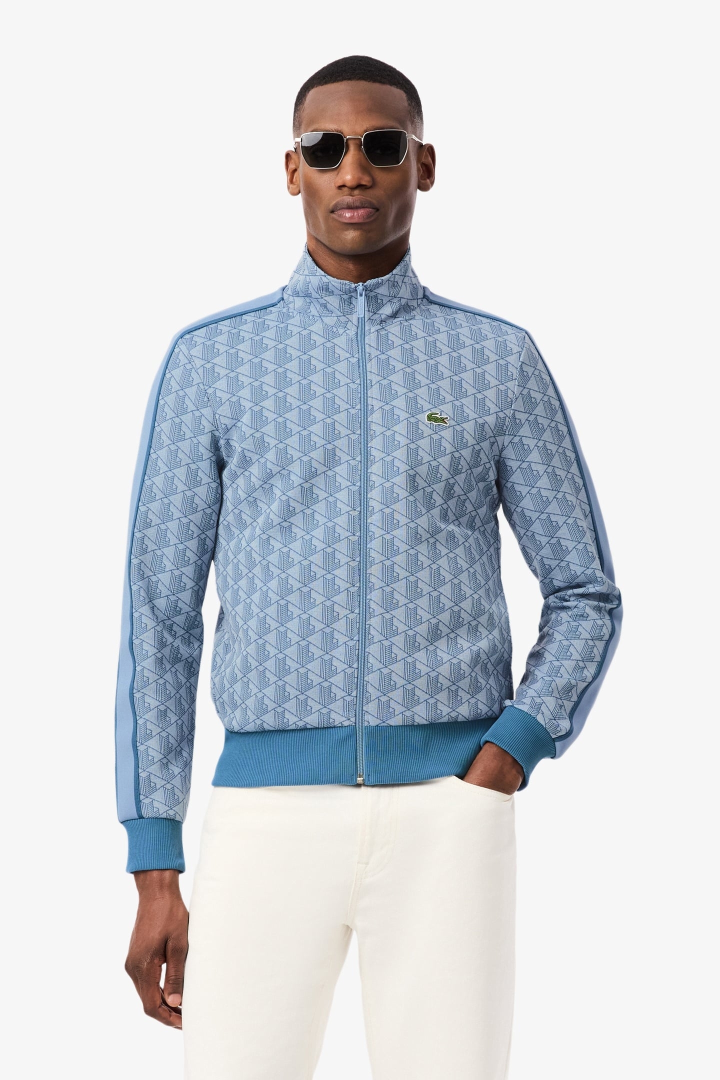 PARIS ZIP-UP JACQUARD TRACK JACKET BLACK/GRAPHITE 5