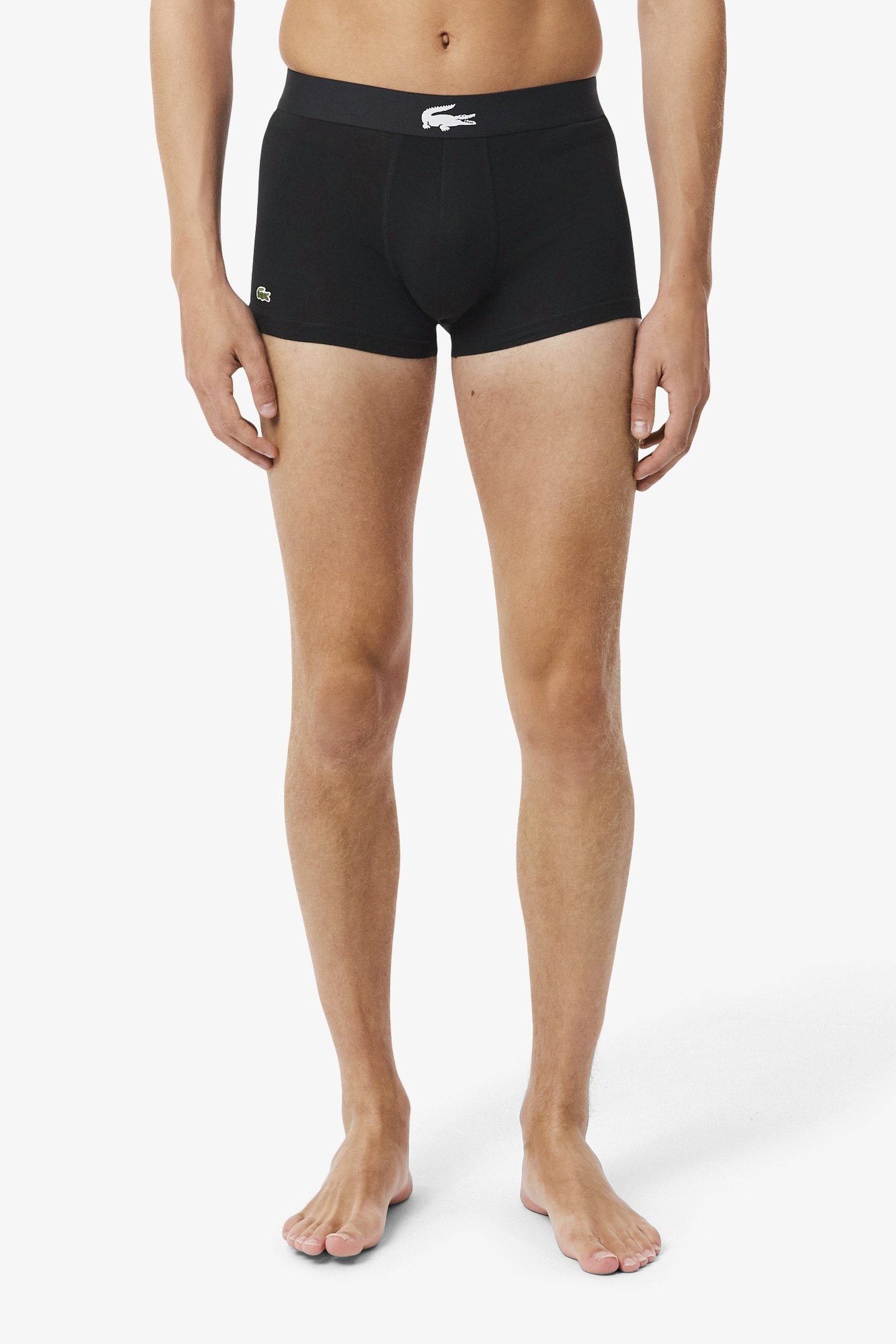 3-PACK STRETCH COTTON TRUNKS BLACK/WHITE-BLACK-BLACK 7