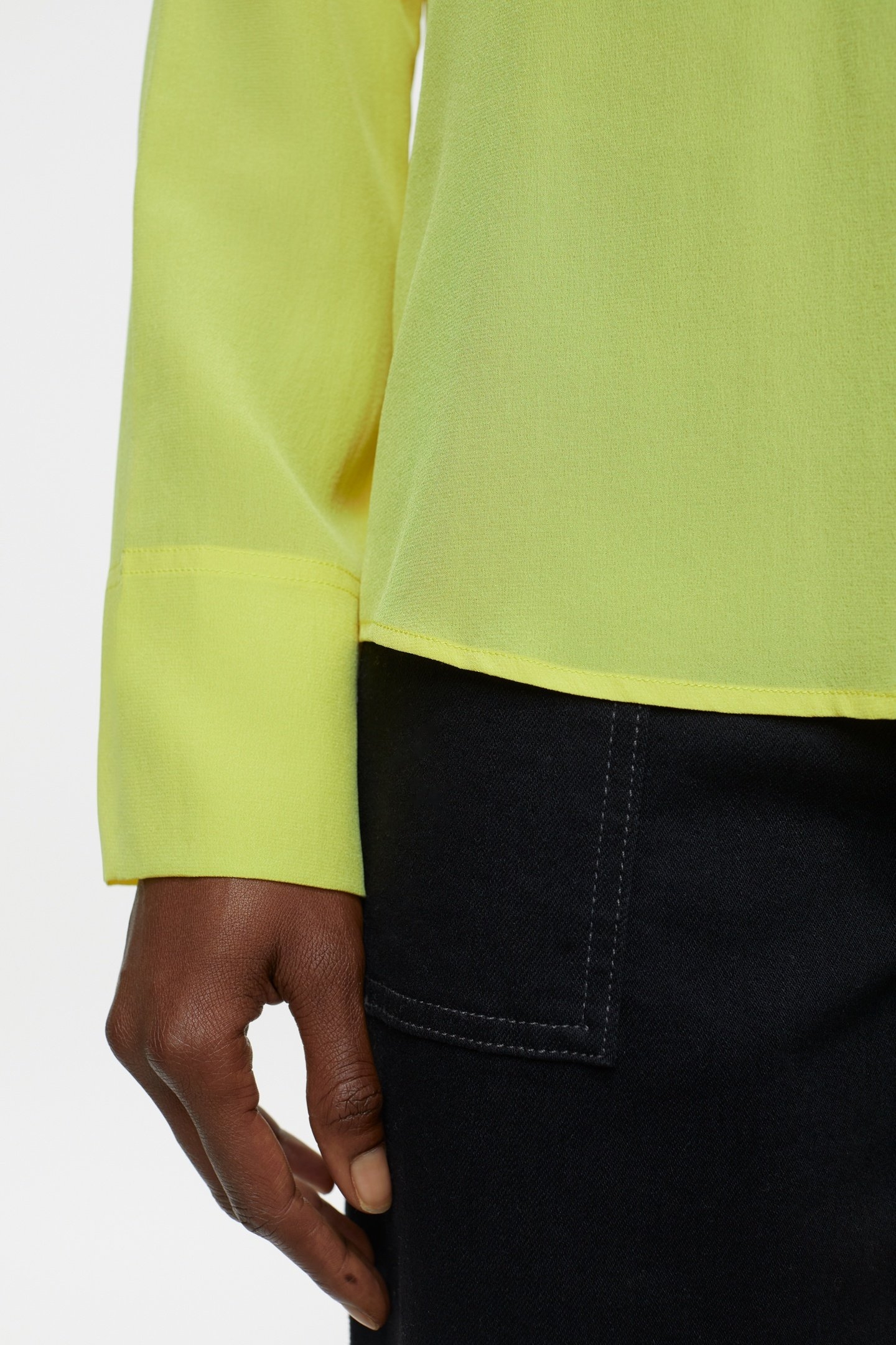 BLOUSE WITH STRAPS PRIMARY YELLOW 7