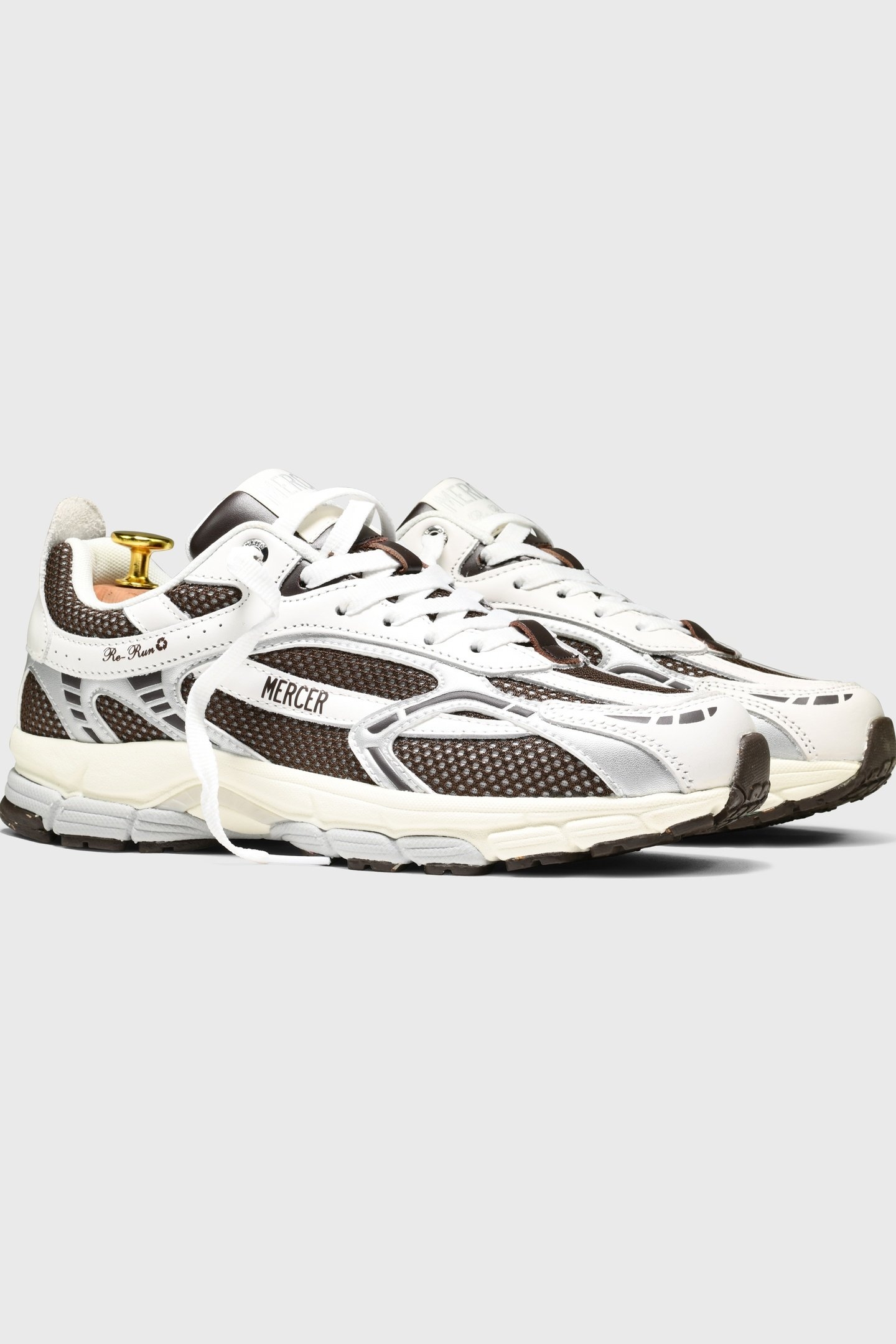 THE RE-RUN WHITE SILVER WHITE/BROWN 2