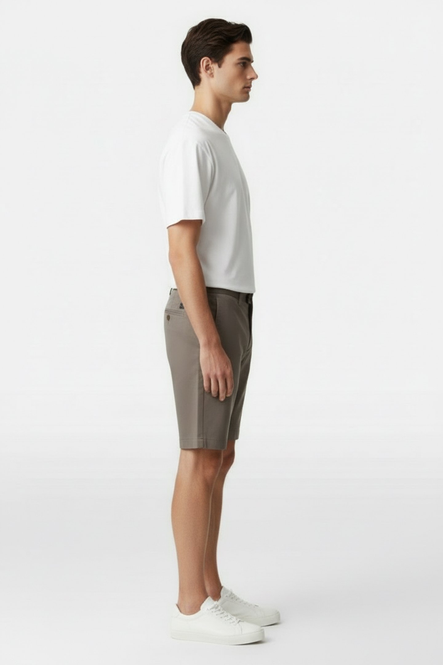 HAMPTON COTTON CHINO SHORTS TAUPE - OUTLET PRICE 3
