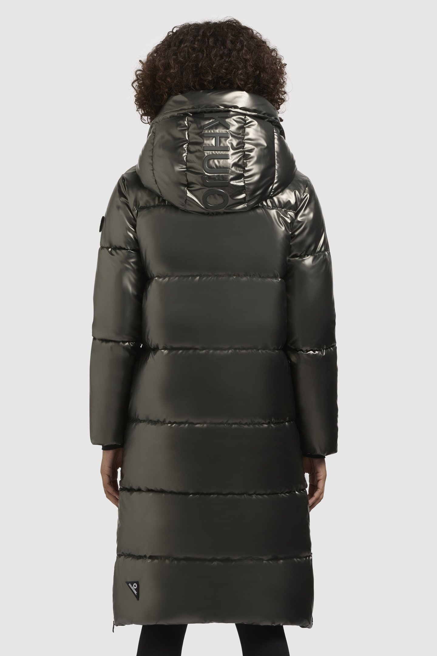 RACHEL SHINY COAT MUD BROWN 5