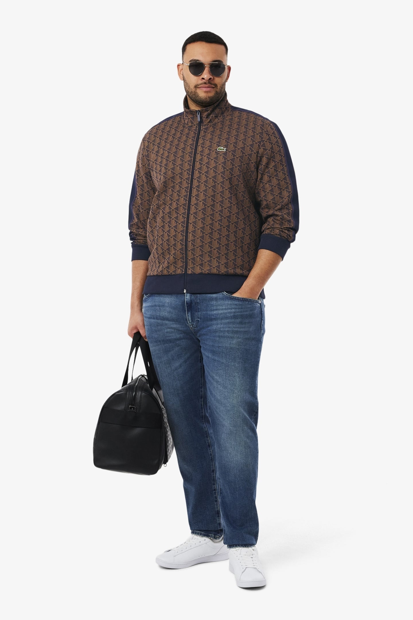 PARIS ZIP-UP JACQUARD TRACK JACKET BLACK/GRAPHITE 2