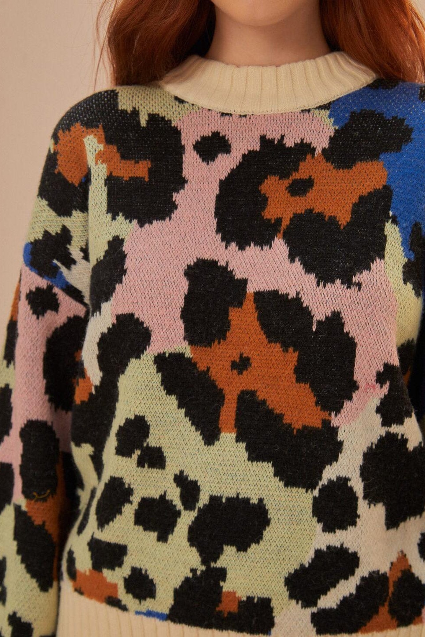 COLORFUL LEOPARD KNIT SWEATER 4
