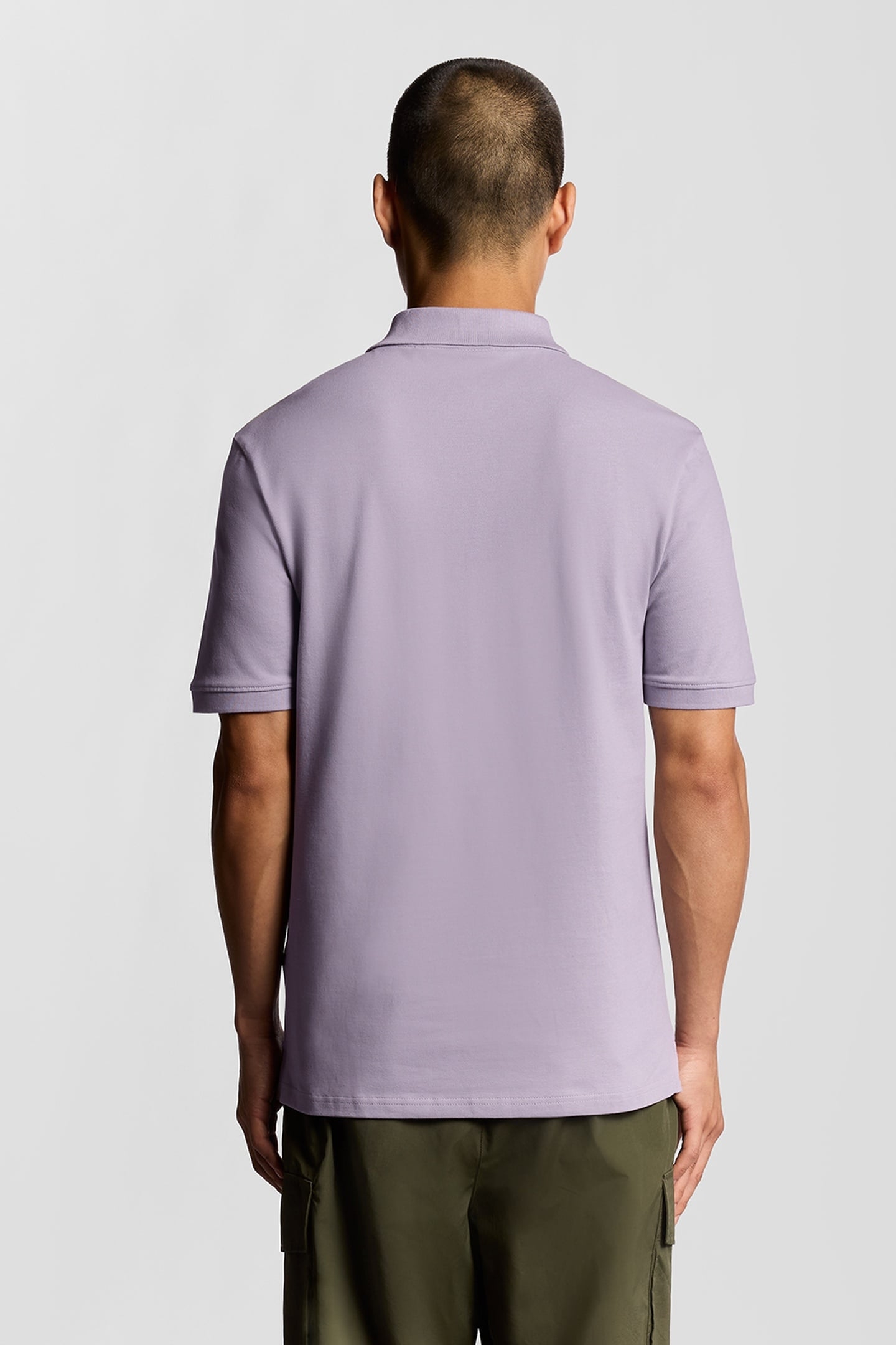 PLAIN POLO SHIRT ASH LILAC 3