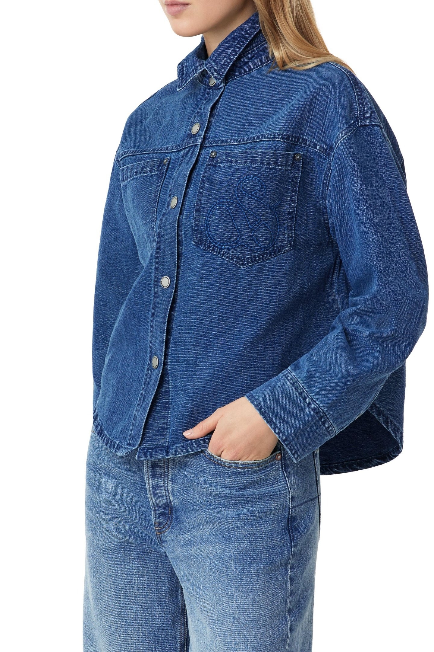 UTILITY DENIM SHACKET ROYAL BLUE 4