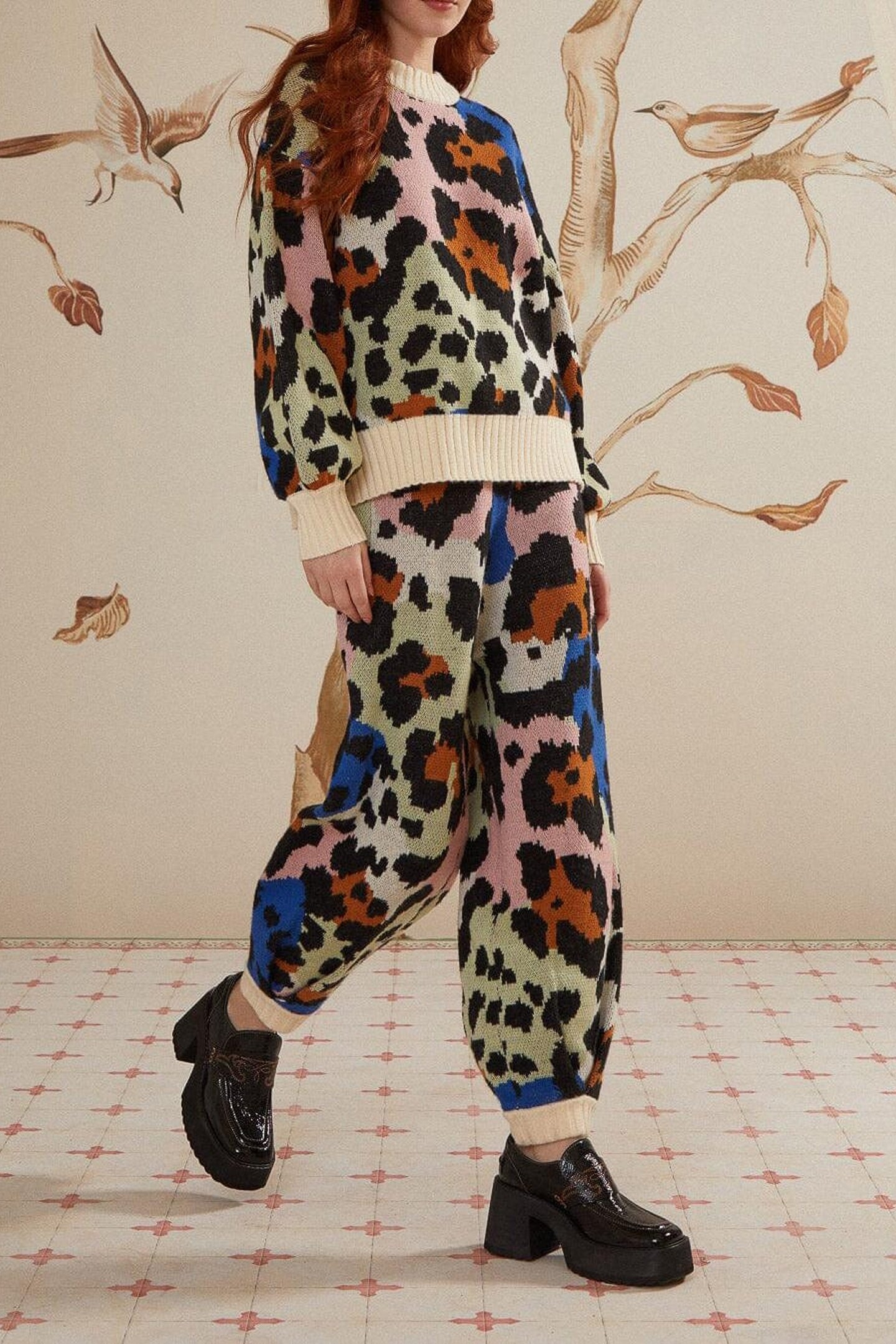 COLORFUL LEOPARDS KNIT PANTS 4