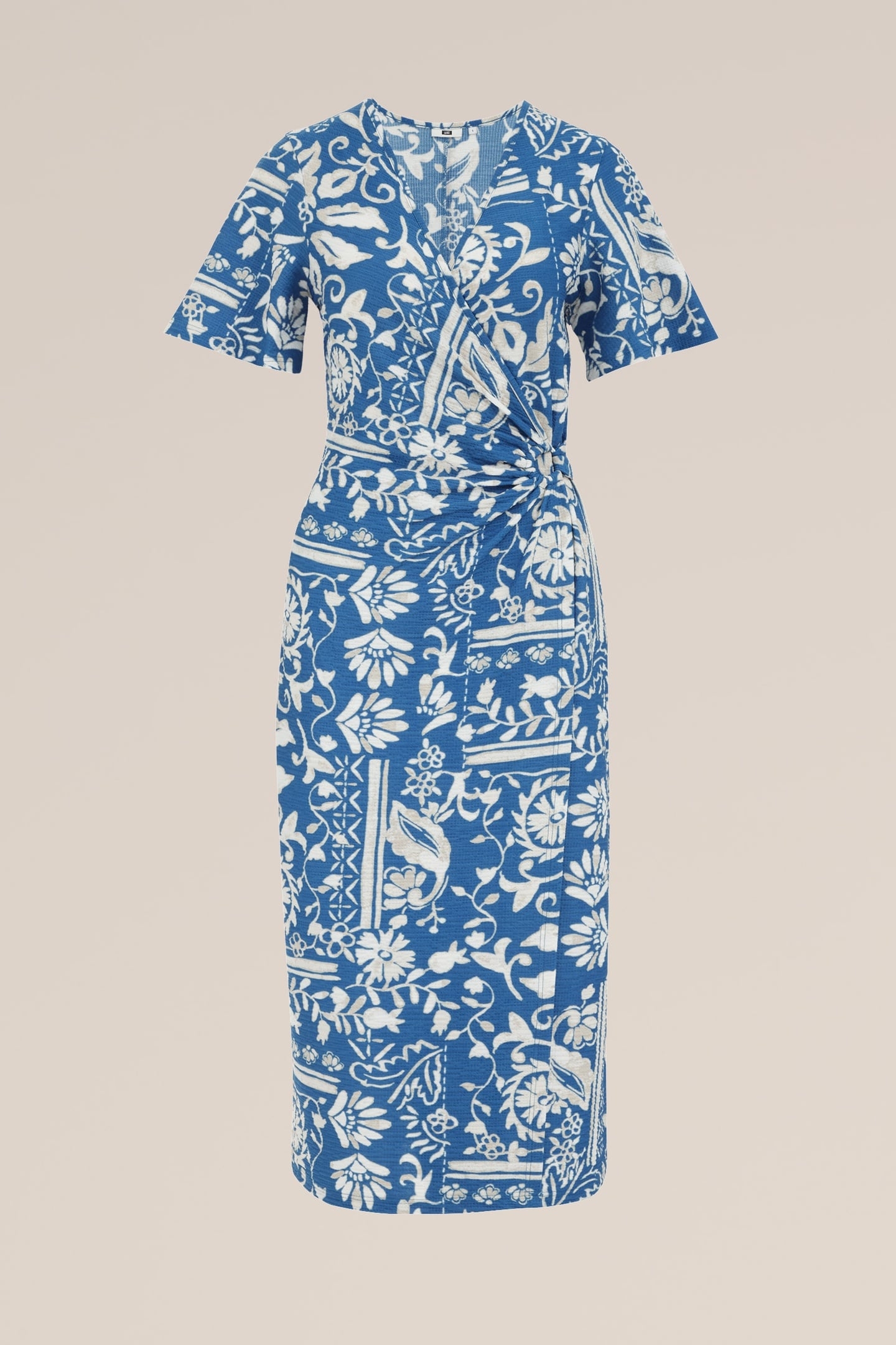 DRESS MID LENGTH BLUE 6