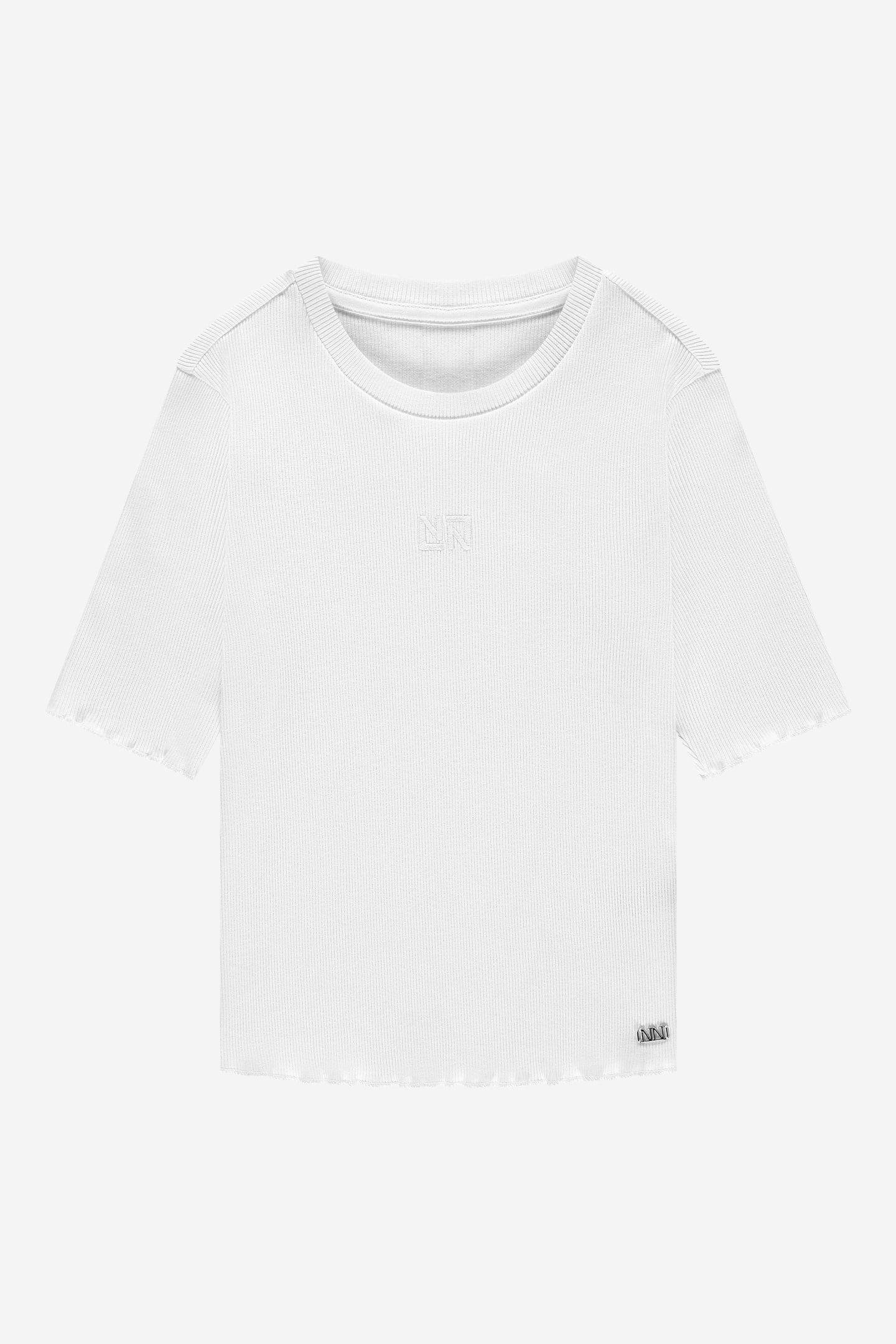 SYLVIA RIB TOP OFF WHITE 3