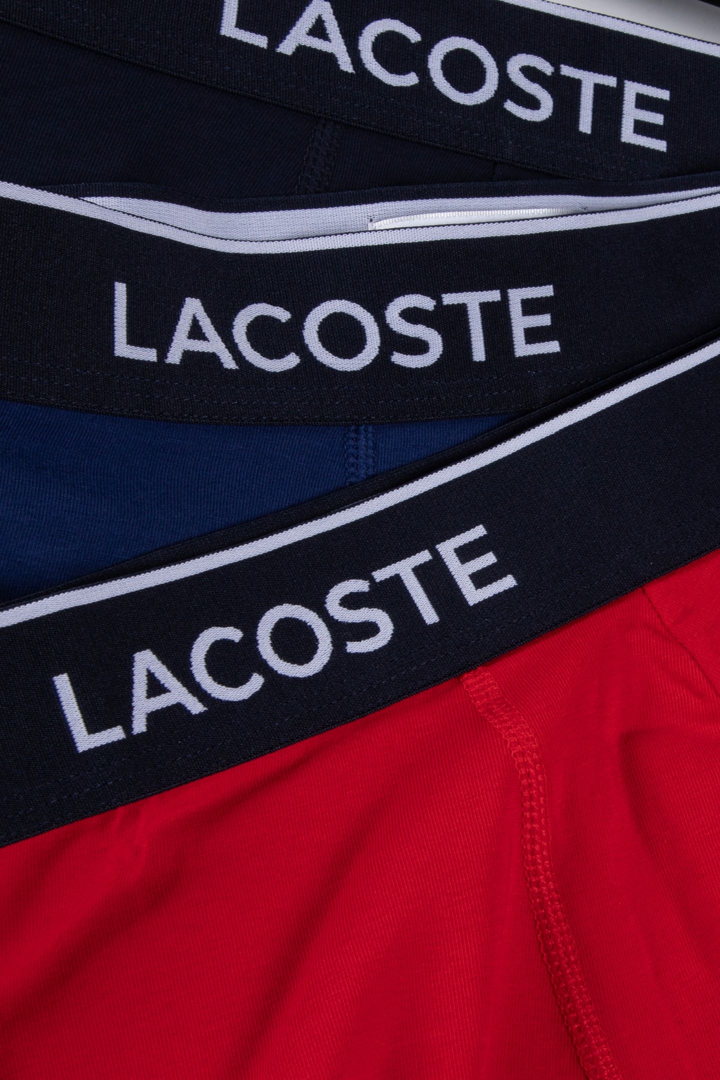 3-PACK STRETCH COTTON TRUNKS NAVY BLUE/RED-METHYLENE 3