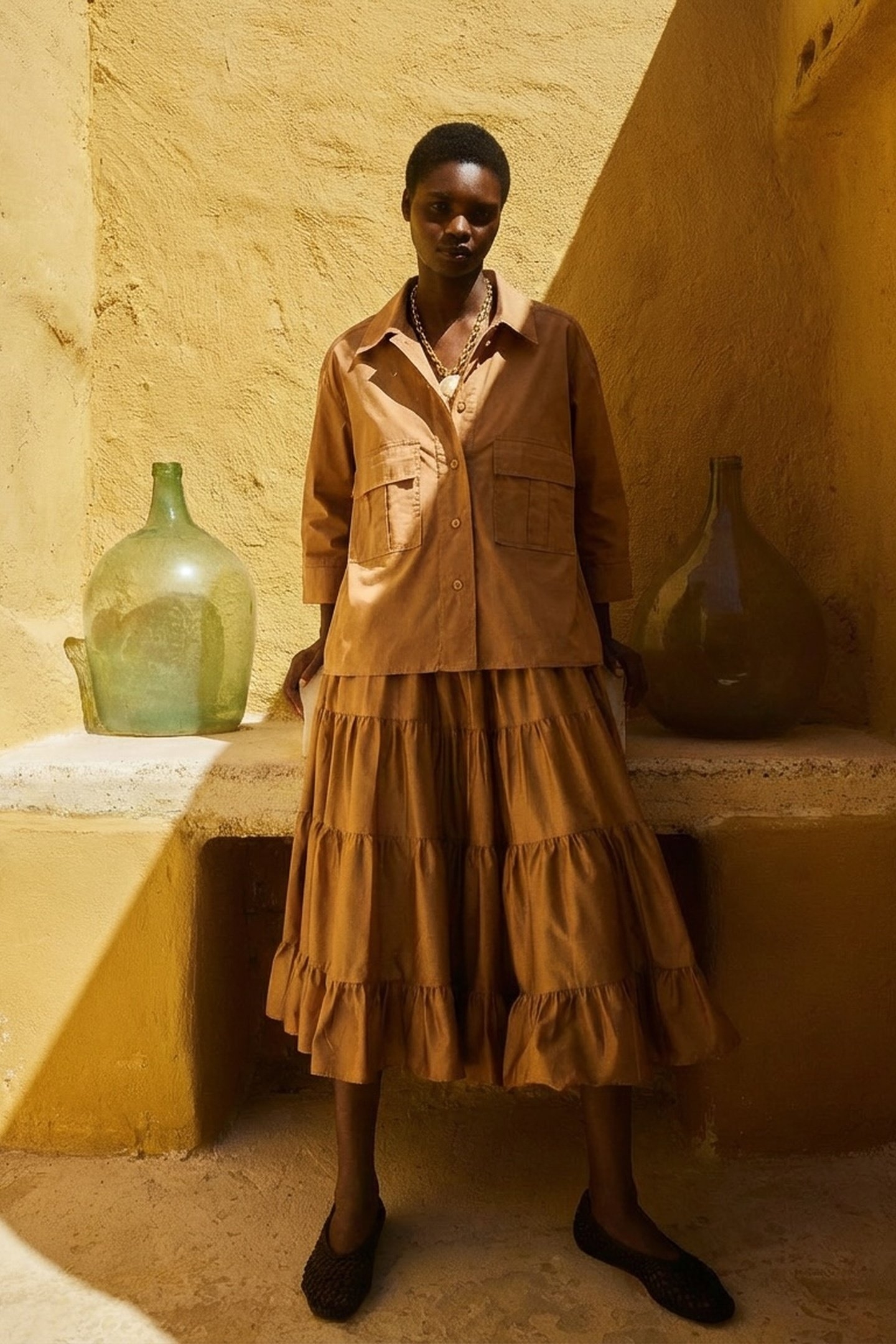 MIRACLE SHIRT POPLIN CAMEL 3