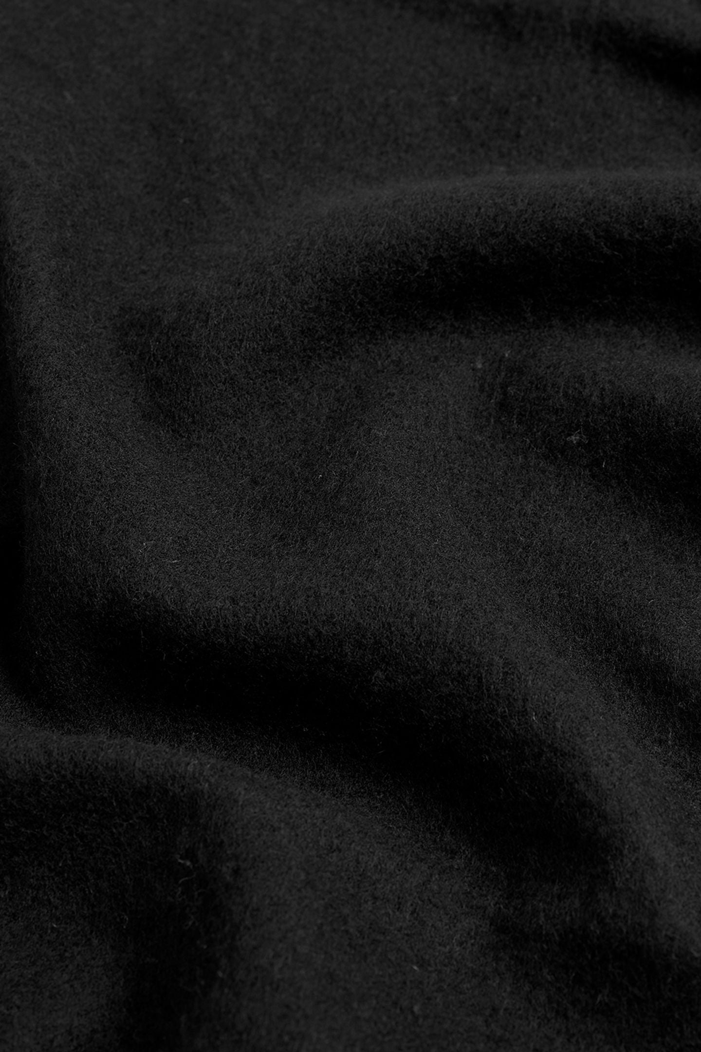 PLAIN LAMBSWOOL SCARF JET BLACK 3