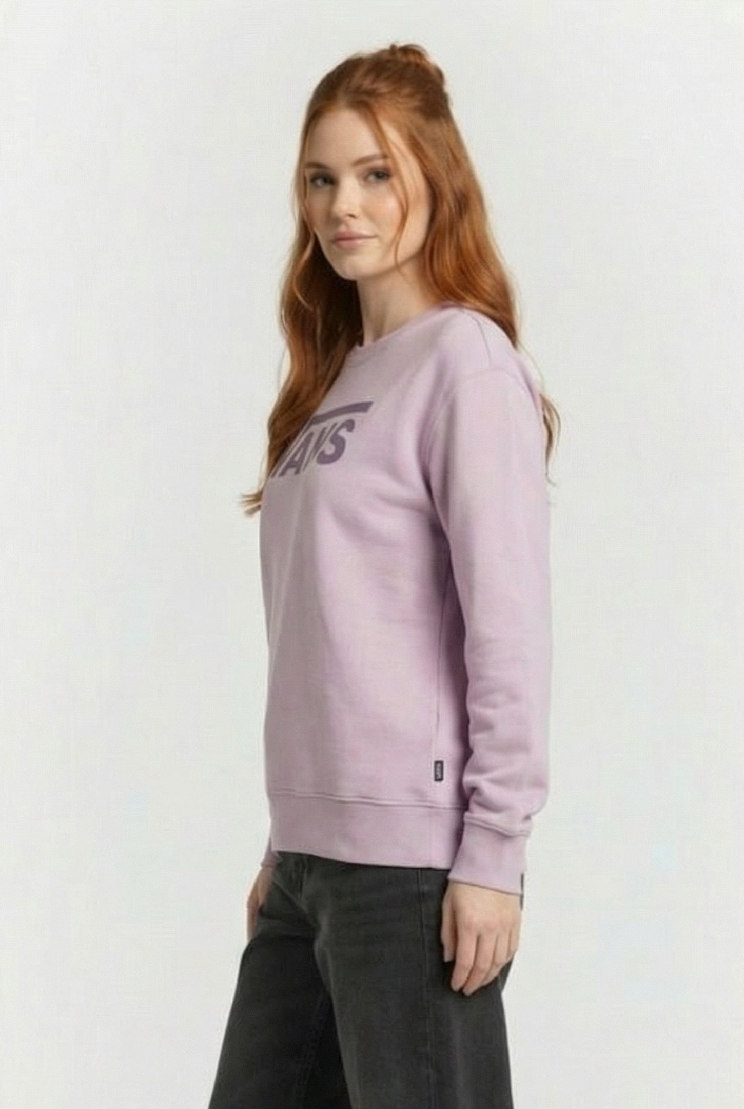 DROP V LOGO BFF CREW-B LAVENDER MIST 3