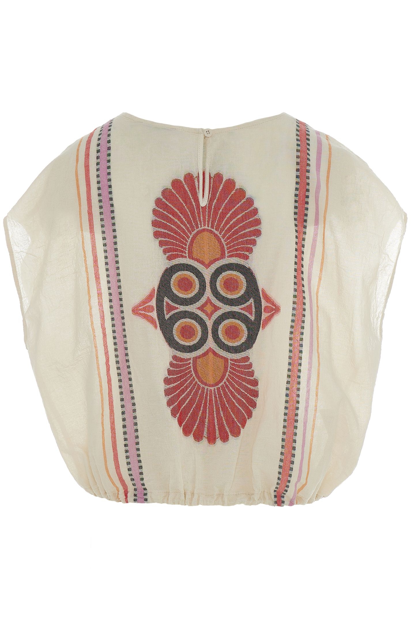 LOKI BLOUSE JACQUARD RED ORANGE 3