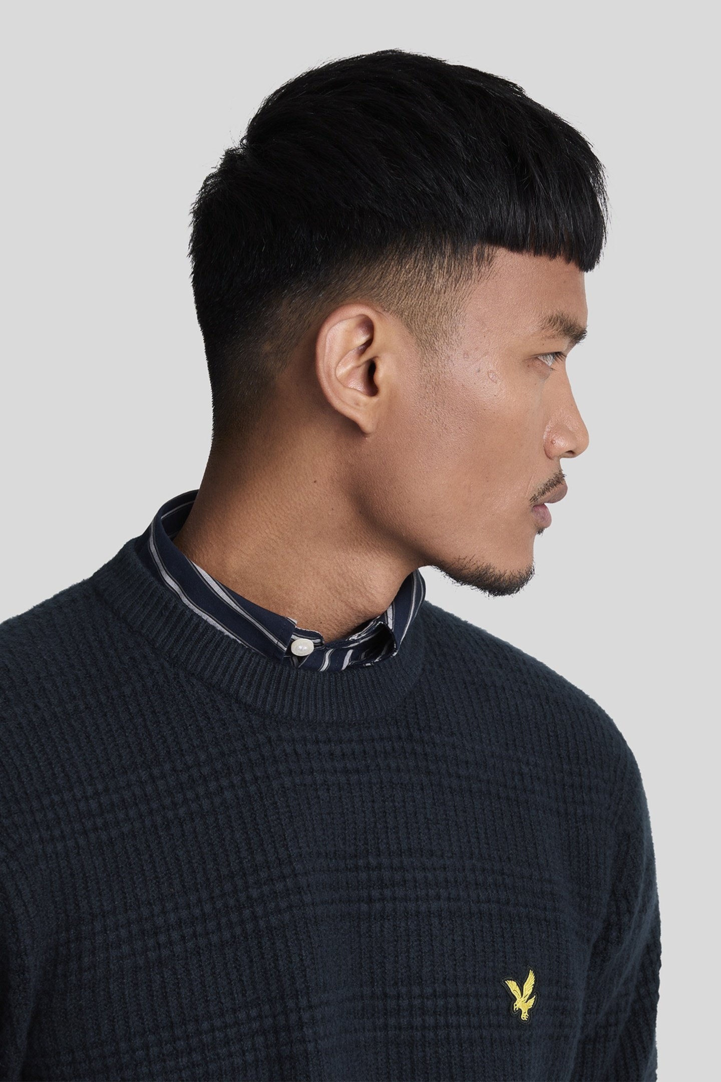 WAFFLE KNIT JUMPER DARK NAVY 5