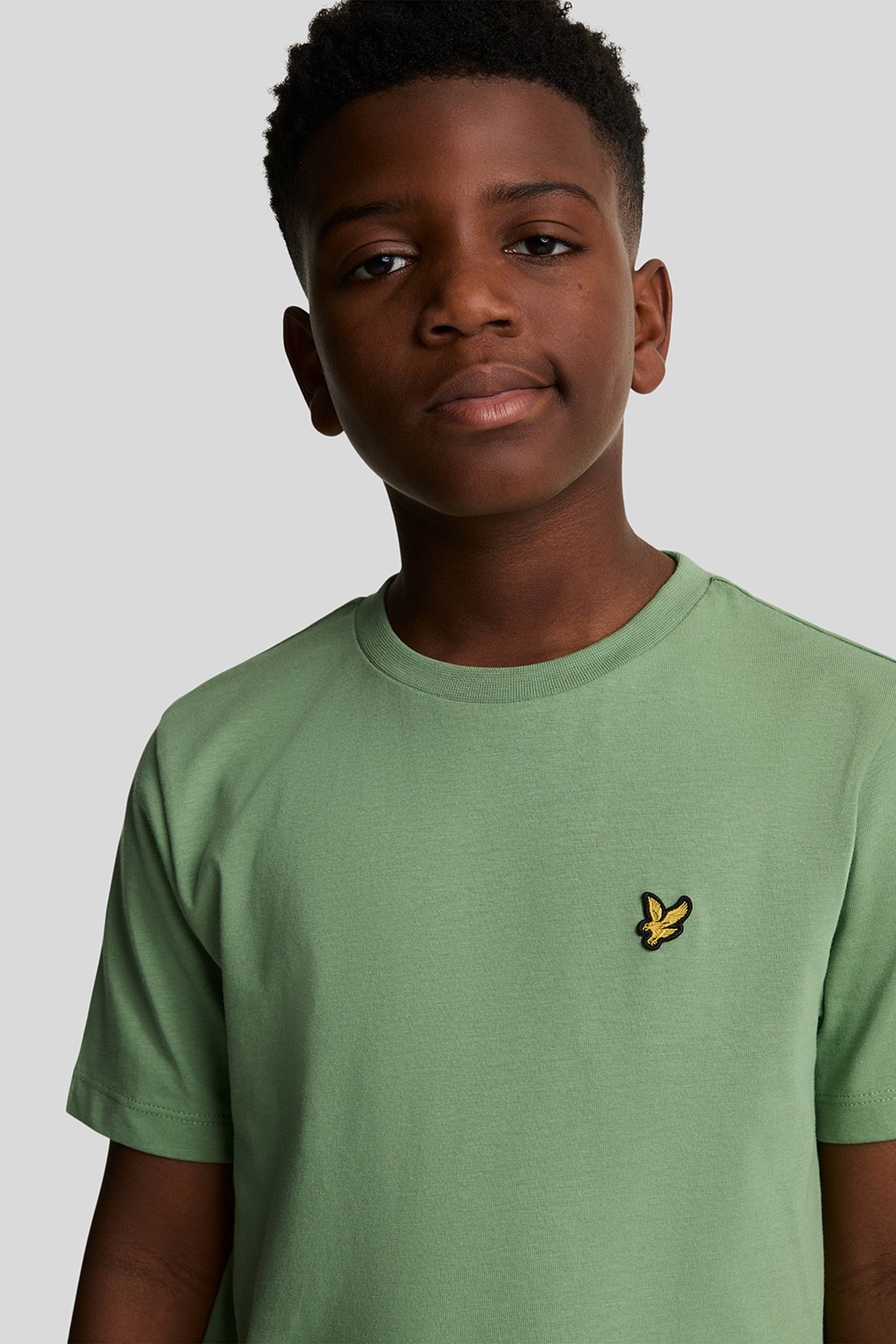 PLAIN T-SHIRT SMOKE GREEN 3