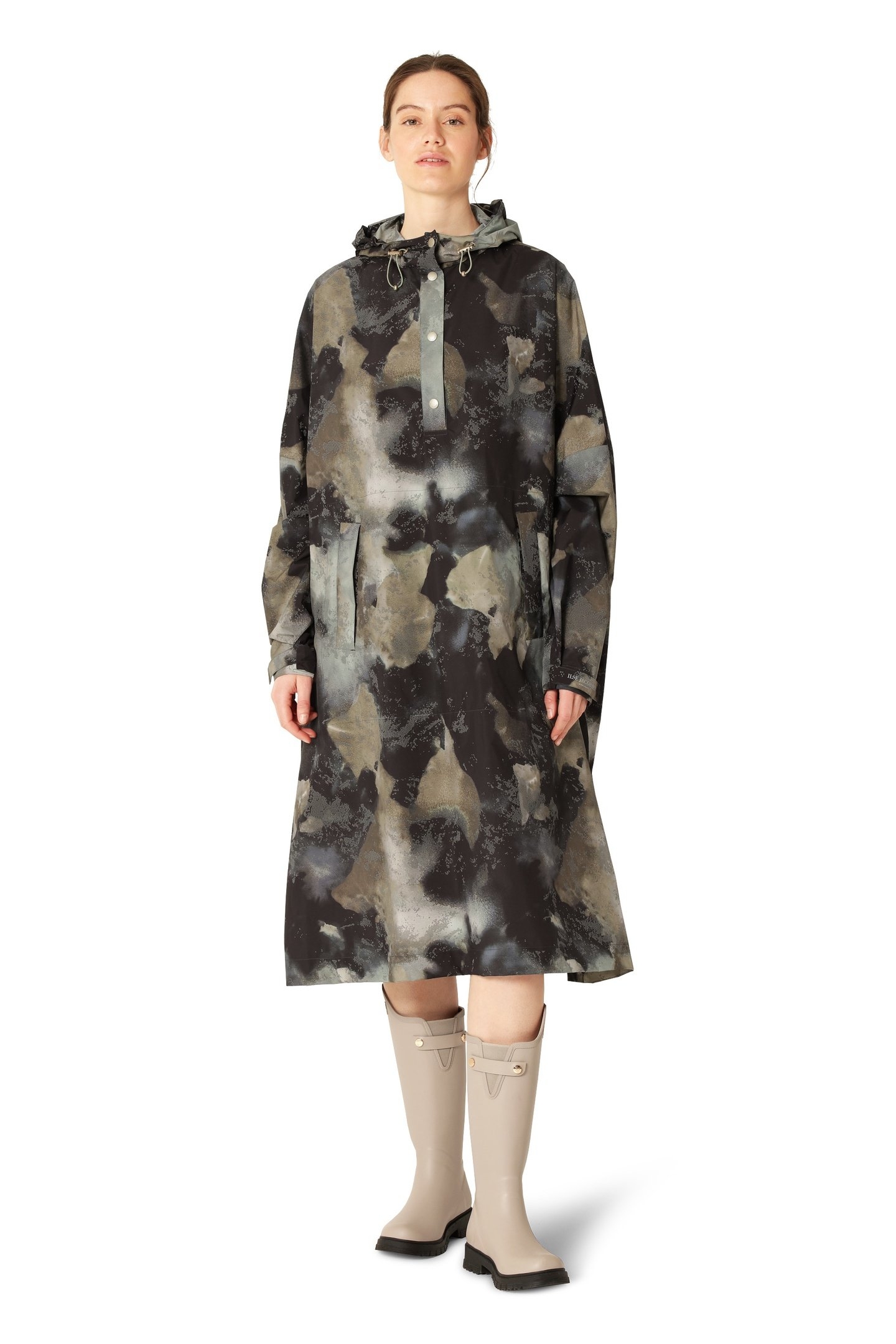 RAIN222SPRP PONCHO MOSS PRINT 1