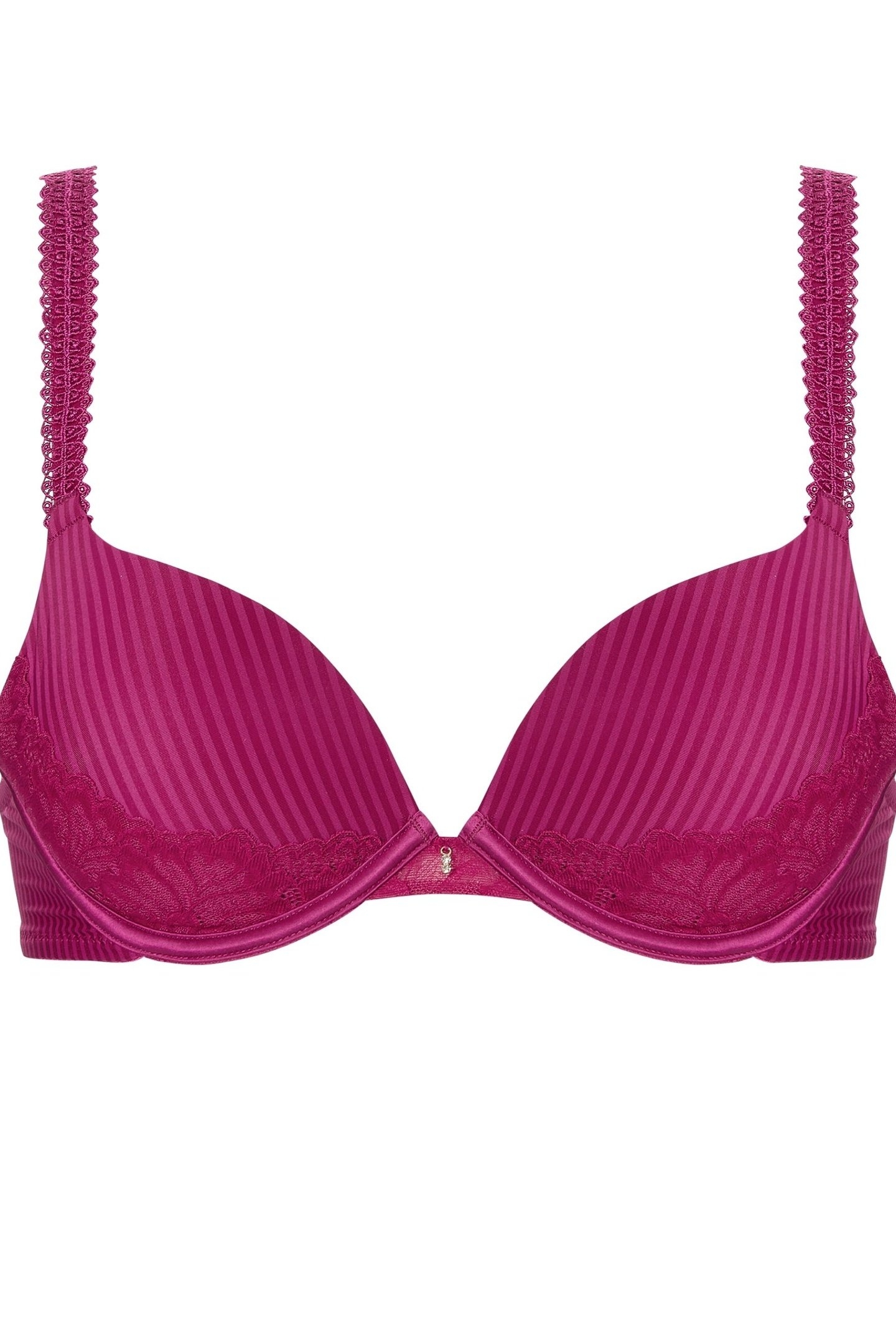 BRA TSHIRT PUSH STRIPE LACE SWEET CHERRY 1