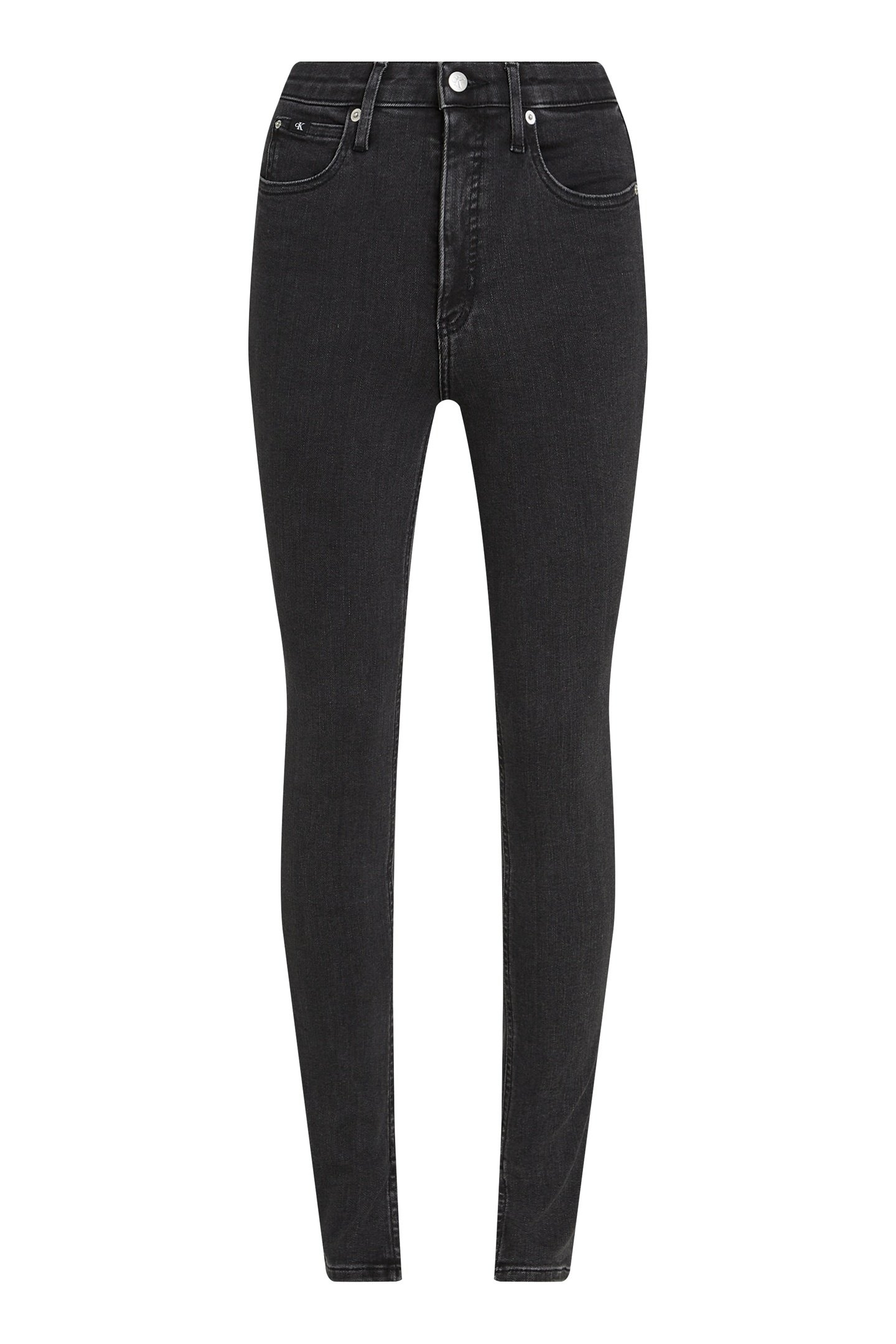 HIGH RISE SKINNY JEANS DENIM BLACK 6