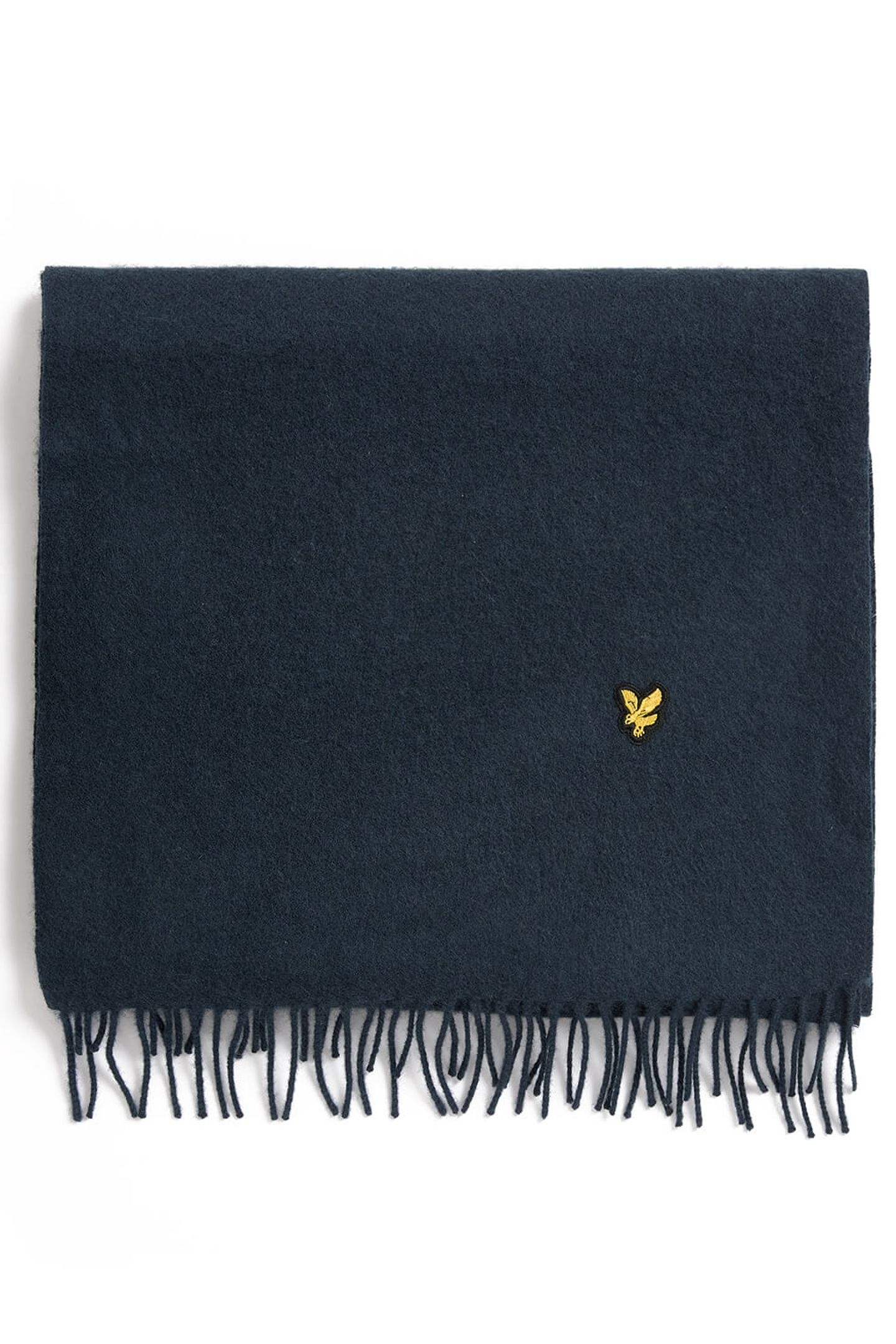PLAIN LAMBSWOOL SCARF DARK NAVY 1