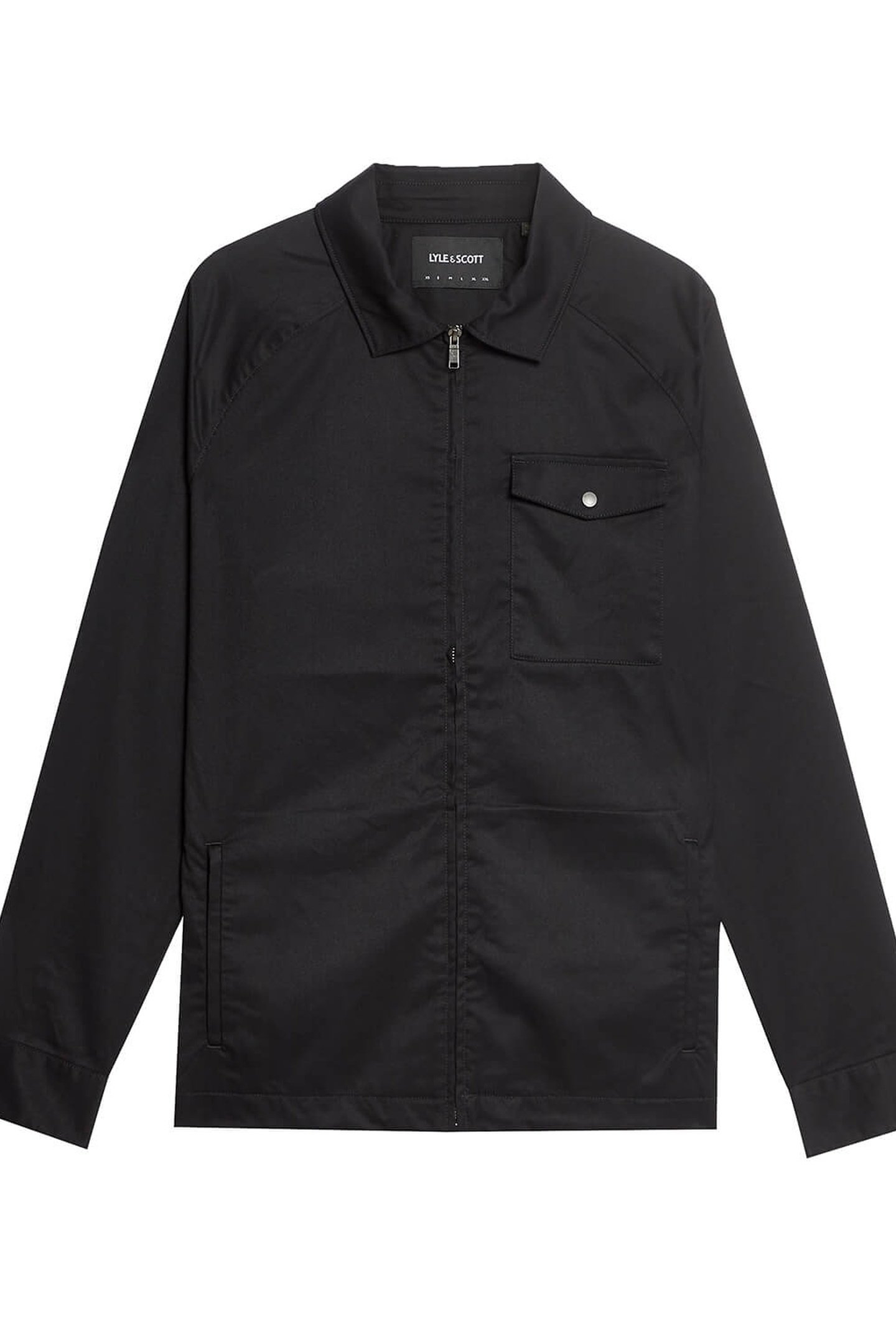 TAILORED ZIP THROUGH OVERSHIRT JET BLACK 4
