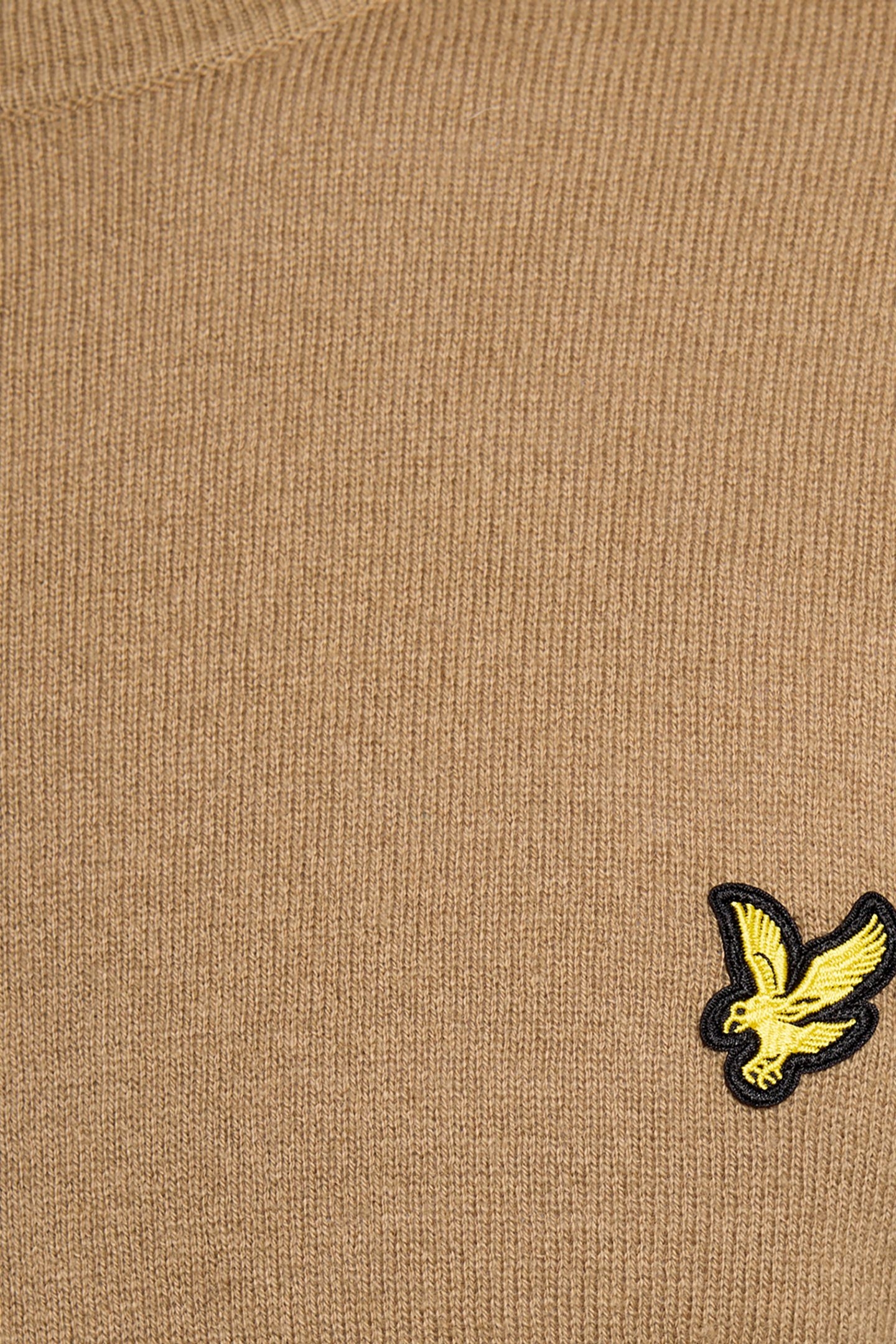 COTTON MERINO CREW NECK JUMPER TIGERS EYE 4