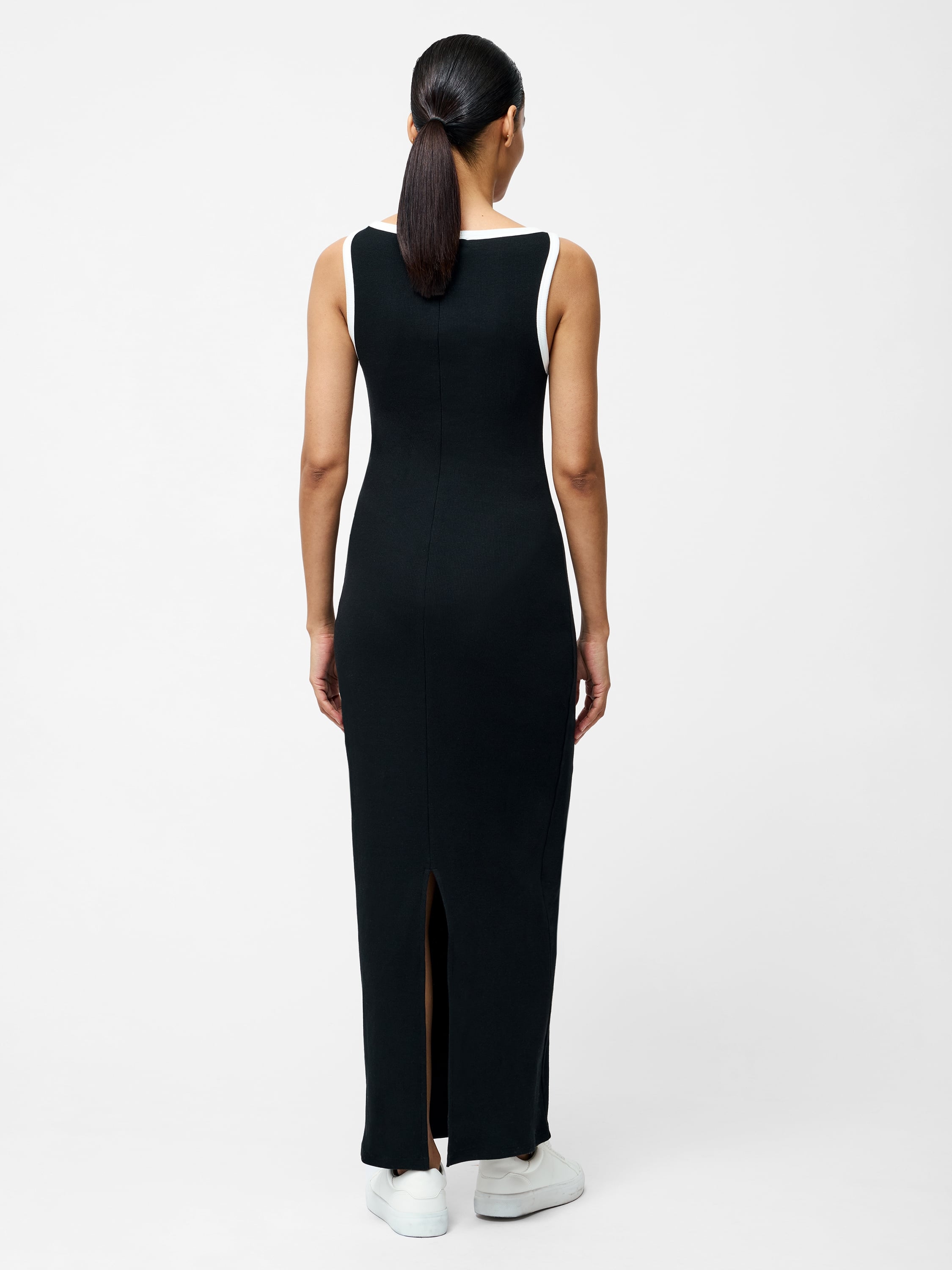 RASIA RIB BINDING BOAT NCK DRE BLACK/WHITE 2