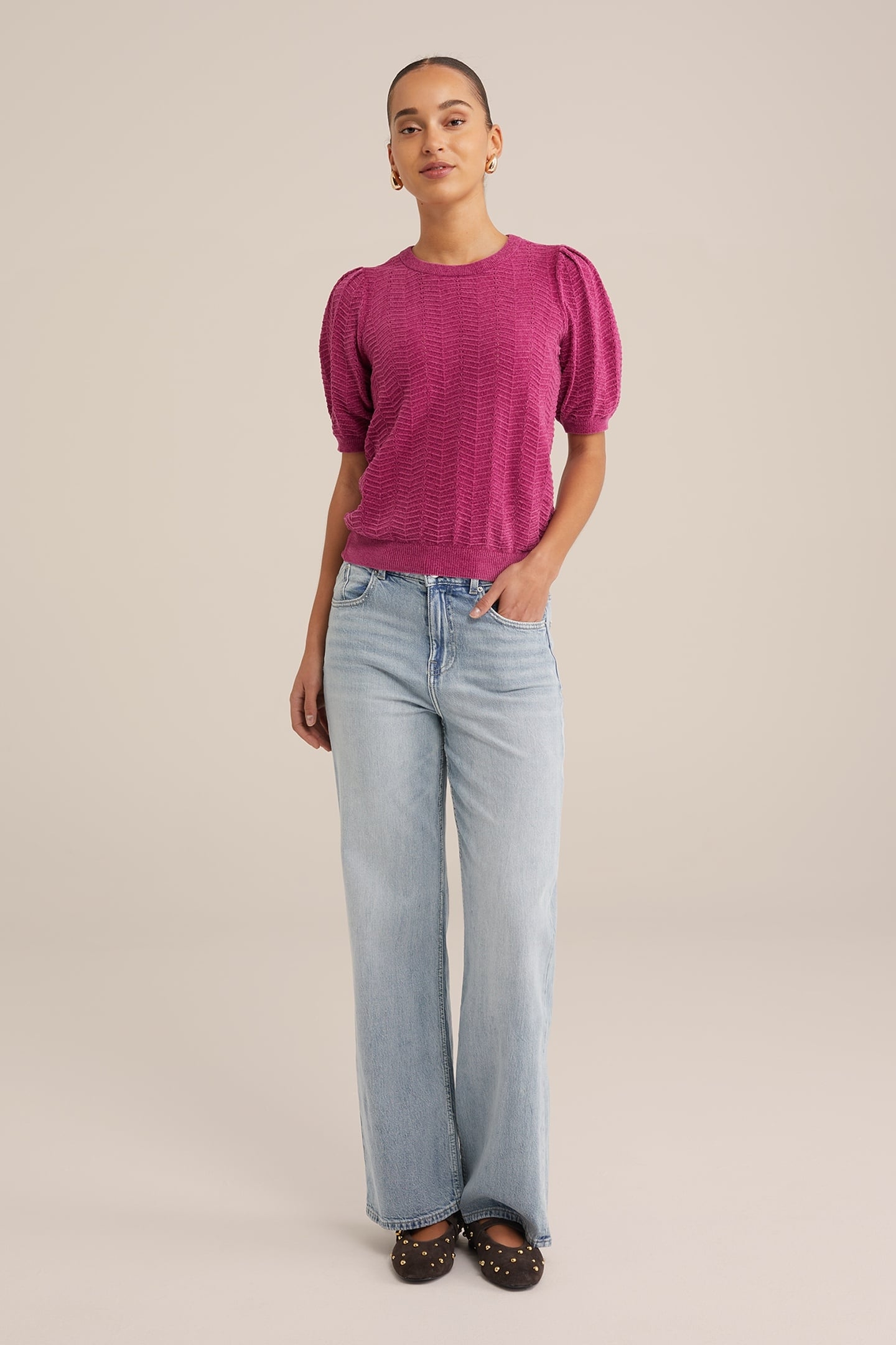 KNITTED PULLOVER PURPLE 2
