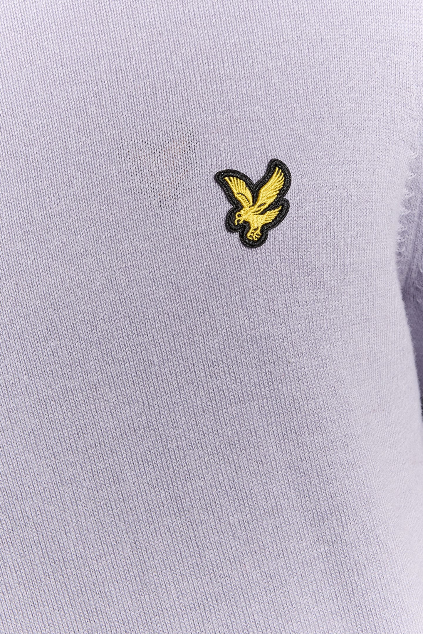 COTTON MERINO CREW NECK JUMPER ASH LILAC 5