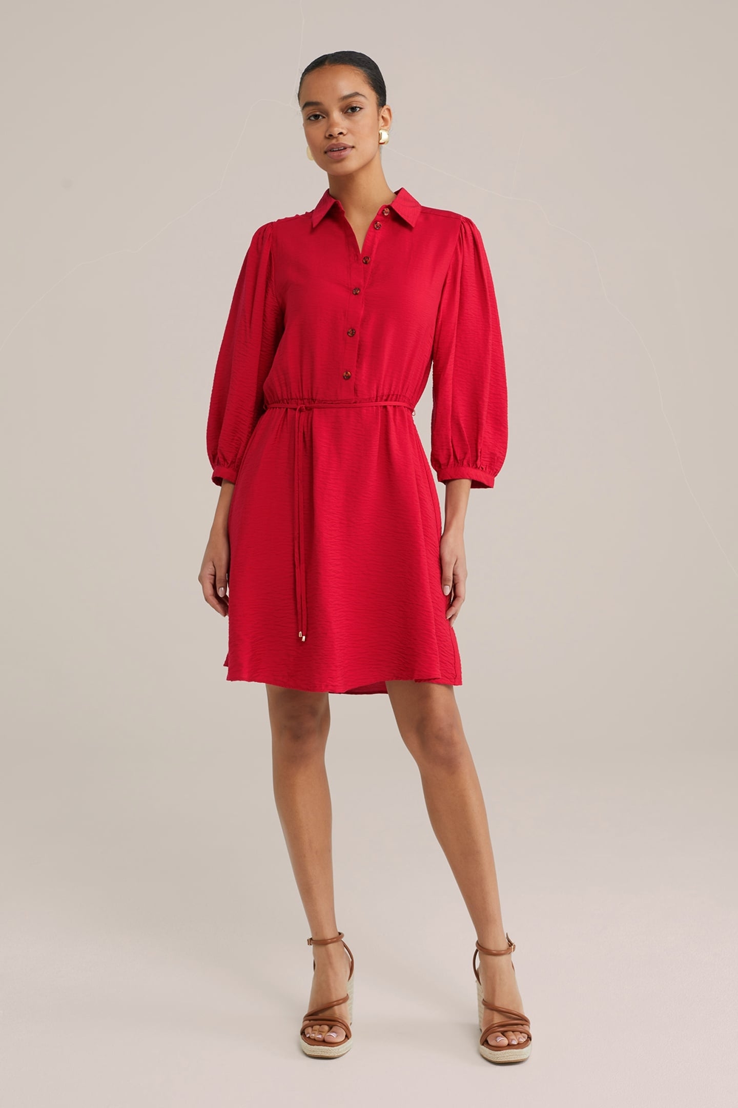 DRESS SHORT FIRE RED 7