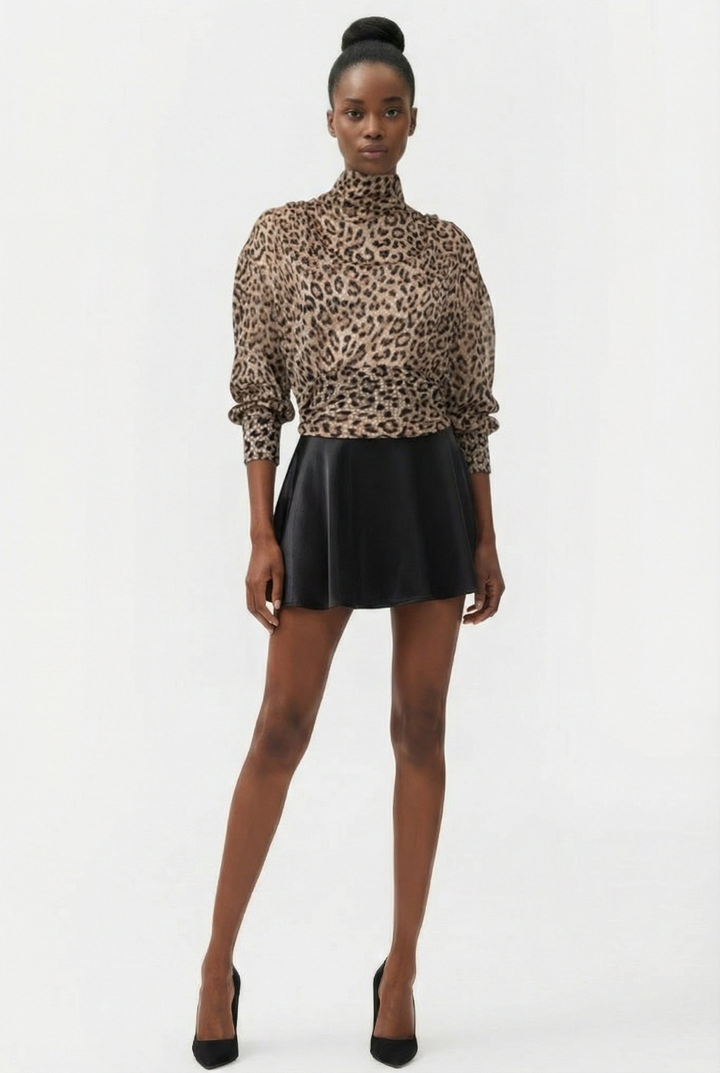 MEIKO TOP BLACK LEOPARD 1