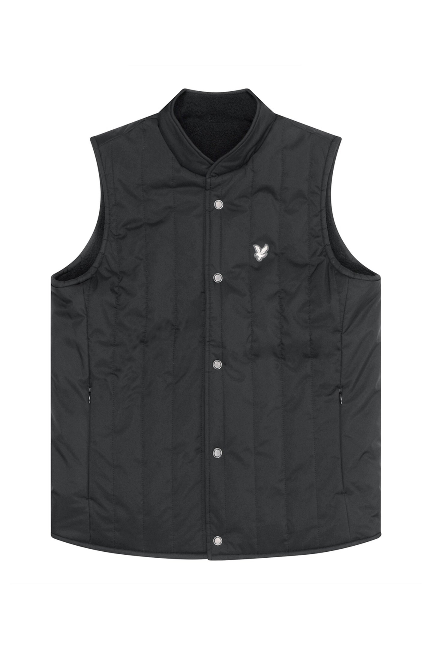 REVERSIBLE QUILTED GILET LACQUER 4
