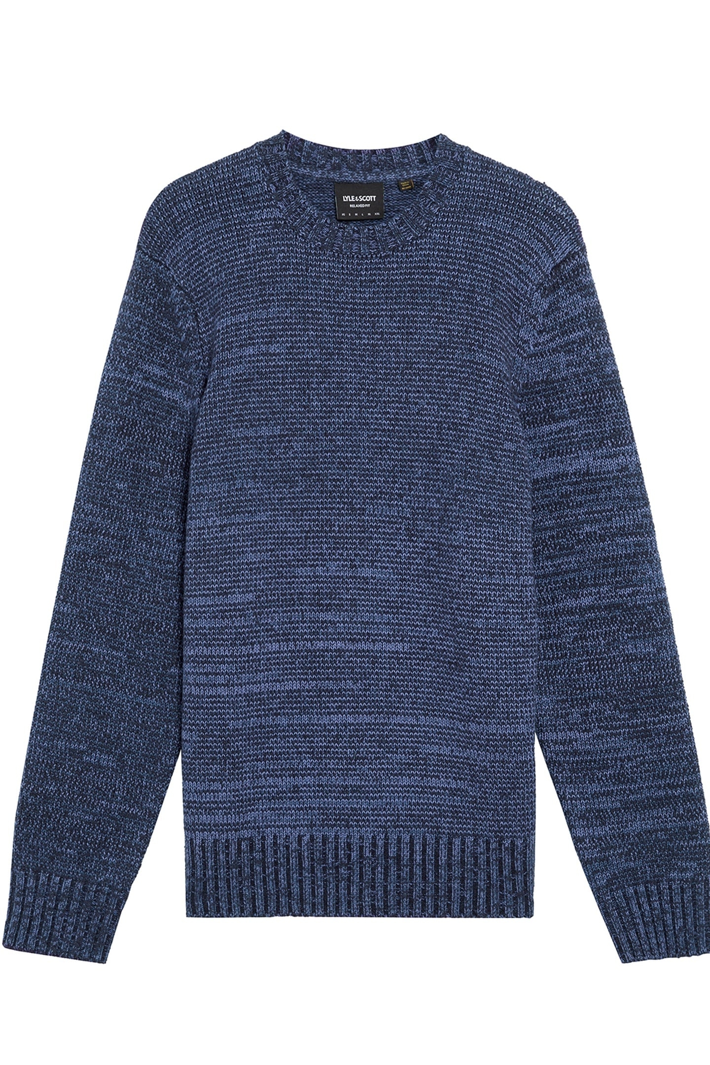 MULTI MARL CREW NECK JUMPER DARK NAVY MARL 3