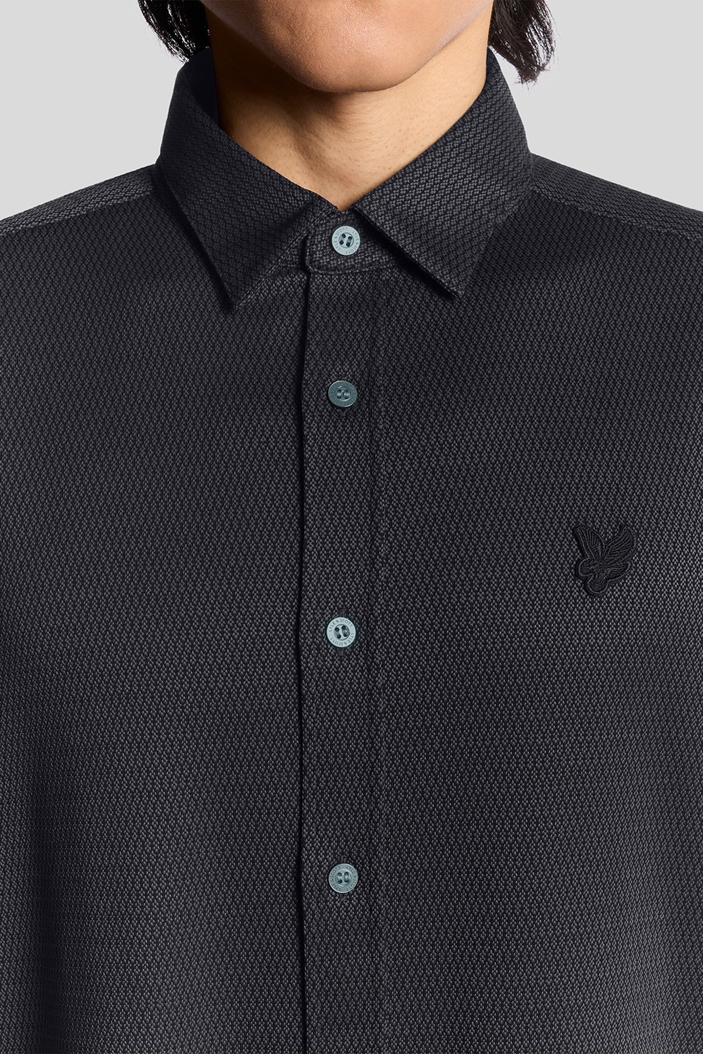 JACQUARD INTERLOCK SHIRT DEEP NAVY 6